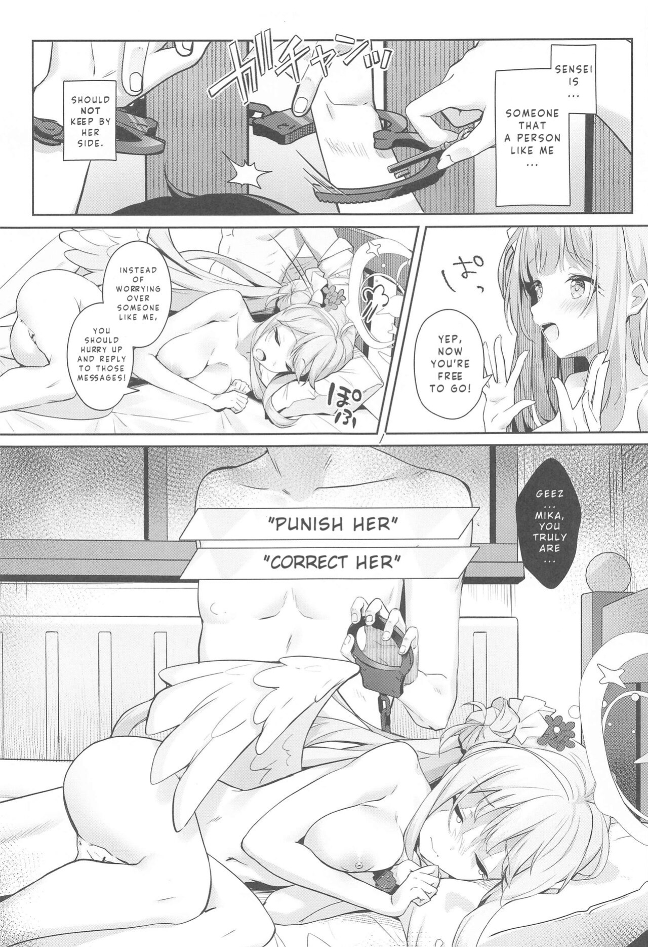 (C102) [Kinokomu Kami (Kinokomushi)] Sensei wa, Damasaretanda yo. | Sensei, you got deceived (Blue Archive) [Entropy]