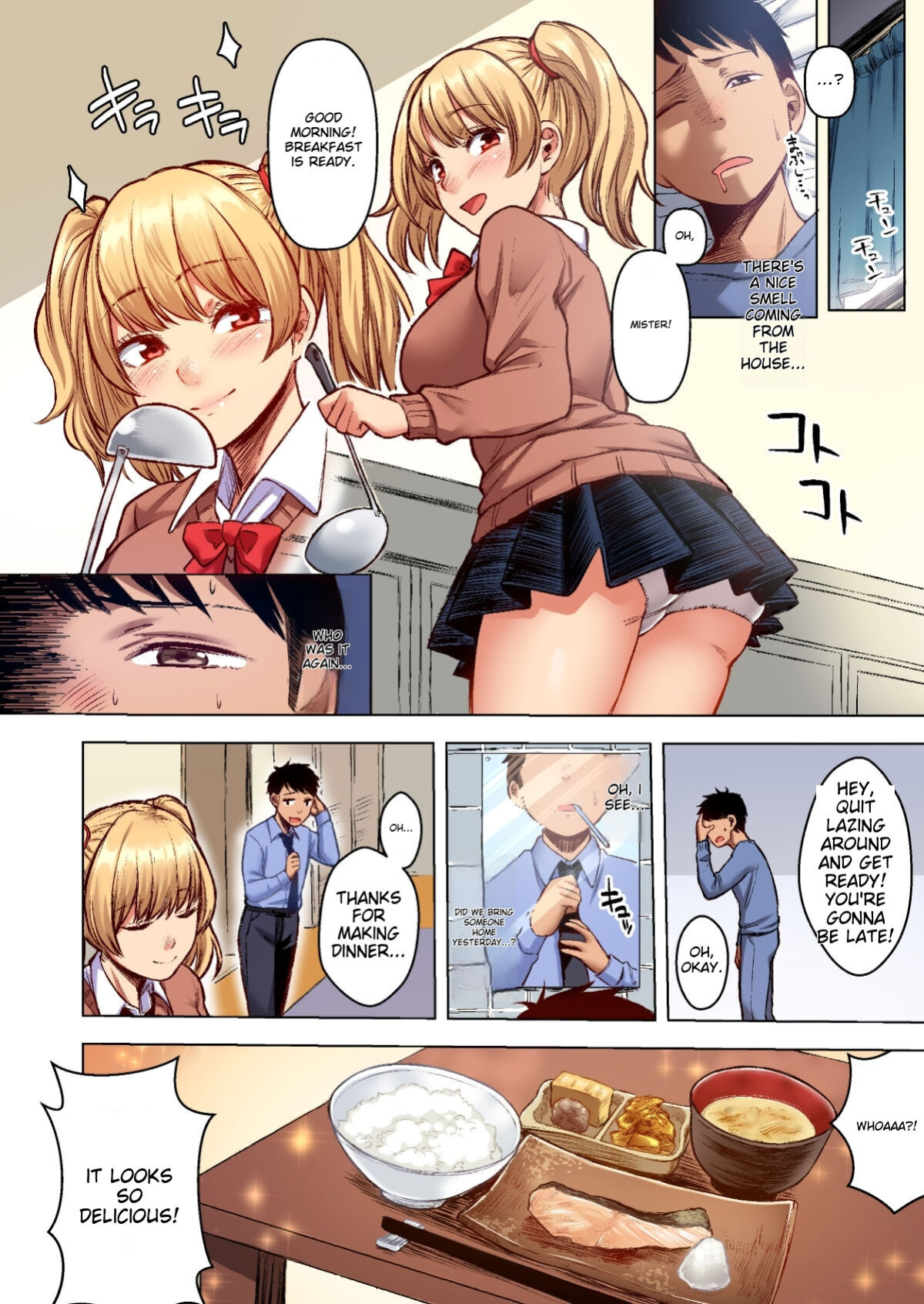 [Doushoku (Omizu Chihiro)] Wakeari JK Iede shita Gal o Kattemita Kekka! 1+2 Full Color Gappon-ban