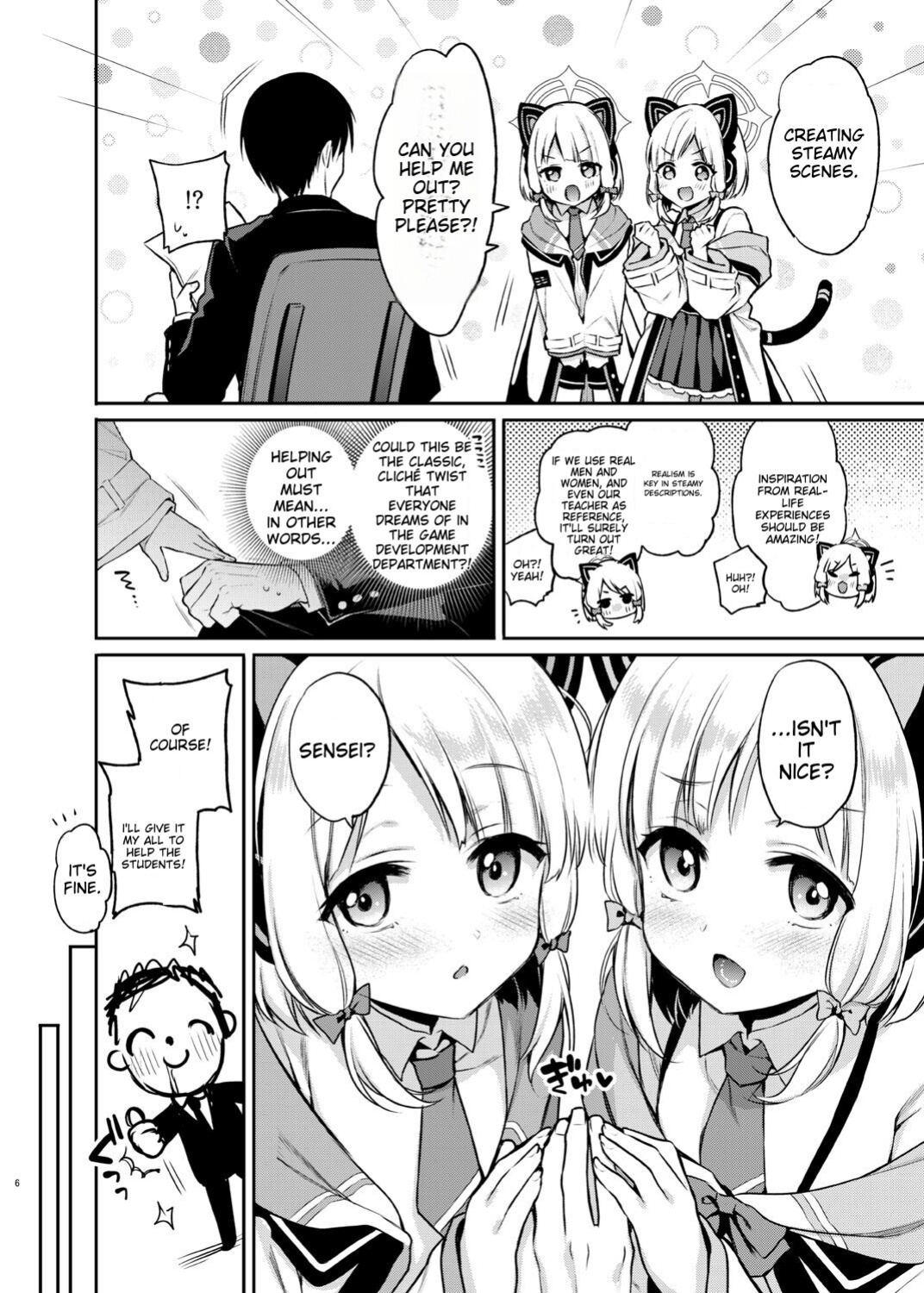 [K+W (sasachinn)] Sensei Koryaku Game (Blue Archive) [MTL]