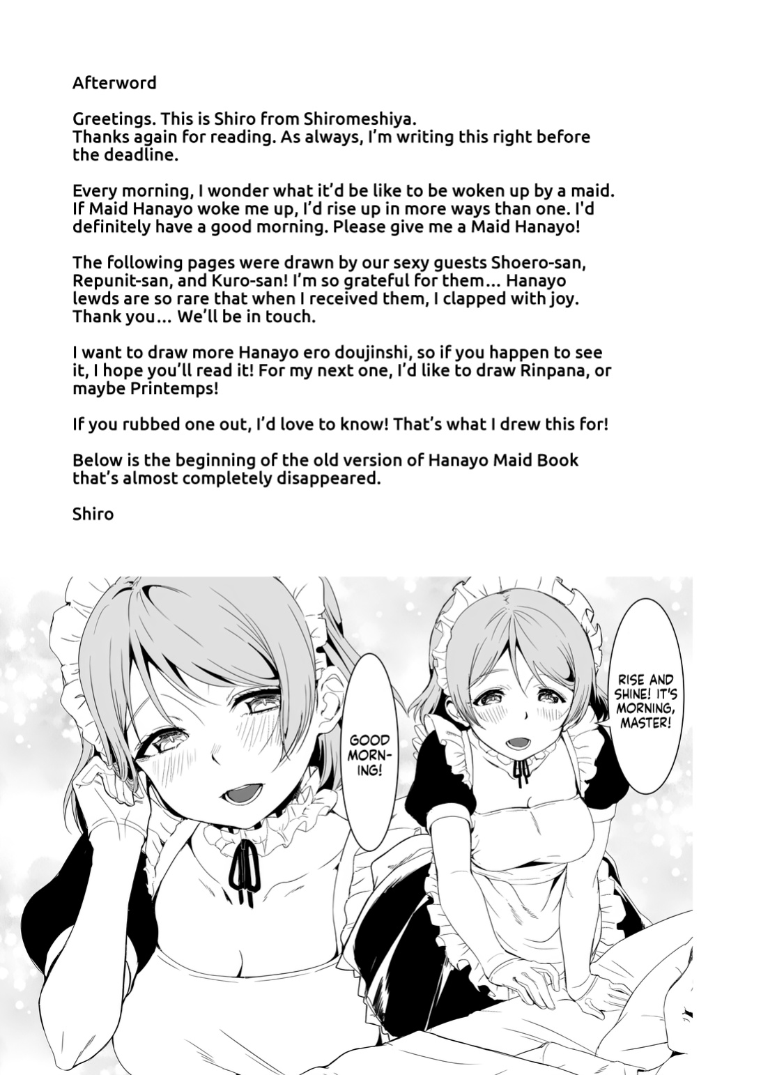 [Shiromeshiya (Shiro)] Koizumi Hanayo no Gohoushi Biyori | A Splendid Day for Koizumi Hanayo’s Services (Love Live!) [head empty + Saint Quartz Scans]