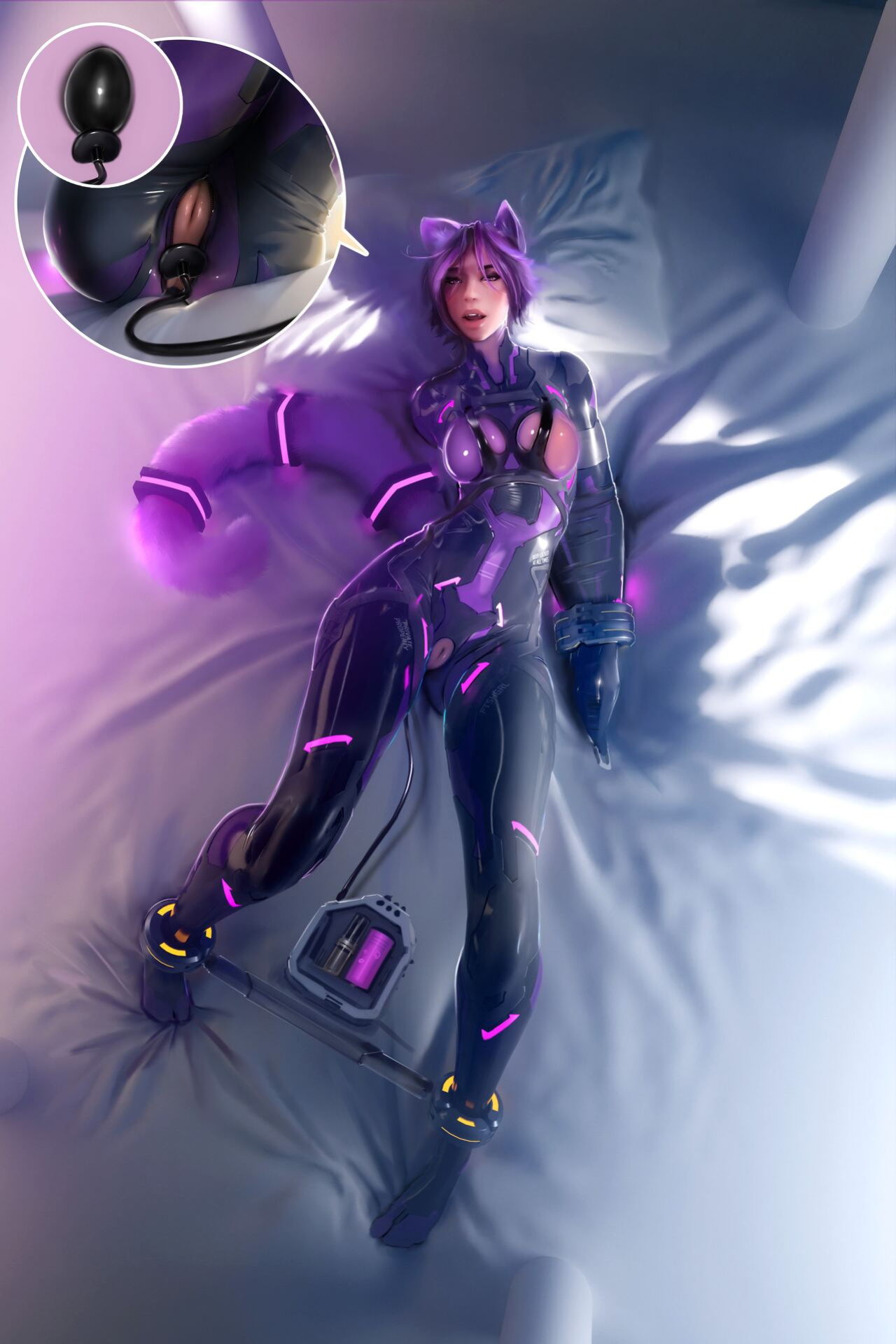 [Lukas] Kimiko Latex Bondage Kitten