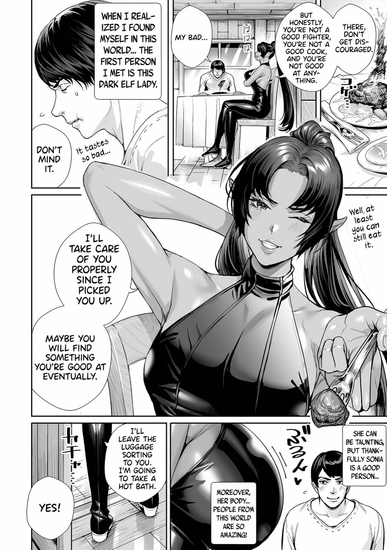 [Ogino] Dark Elf no Onee-san ni Hirowarete | I Was Picked Up By Miss Dark Elf (Web Haishin Tensei mo no Anthology Tensei Shitara Kougoushi Chimatta Ken Vol.2) [ConTL]