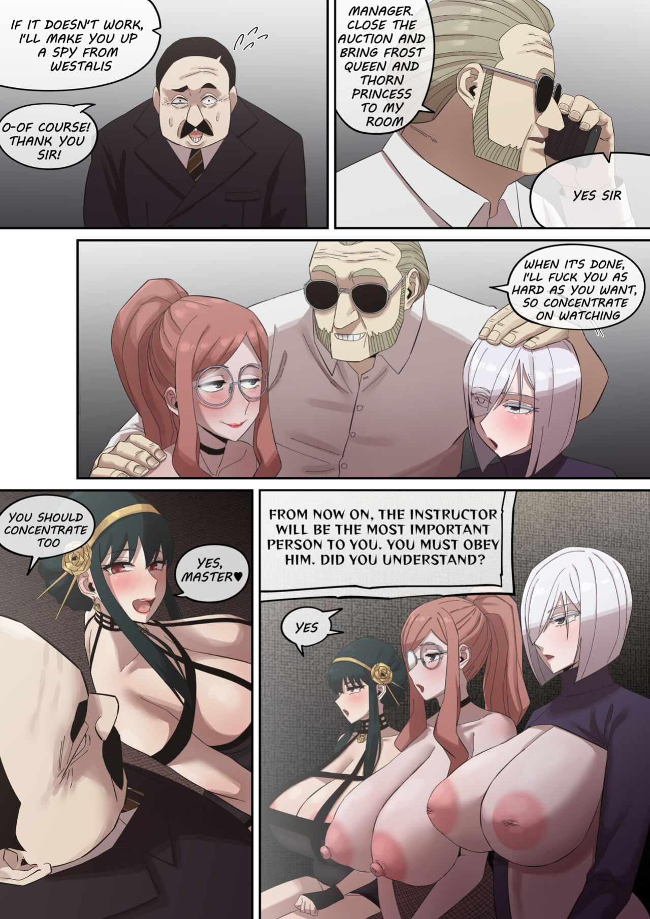 [Akaimelon] Daraku Mesu-tachi no Shoufu Nisshi (SPY x FAMILY) + Ending 1 and 2 (Eng)