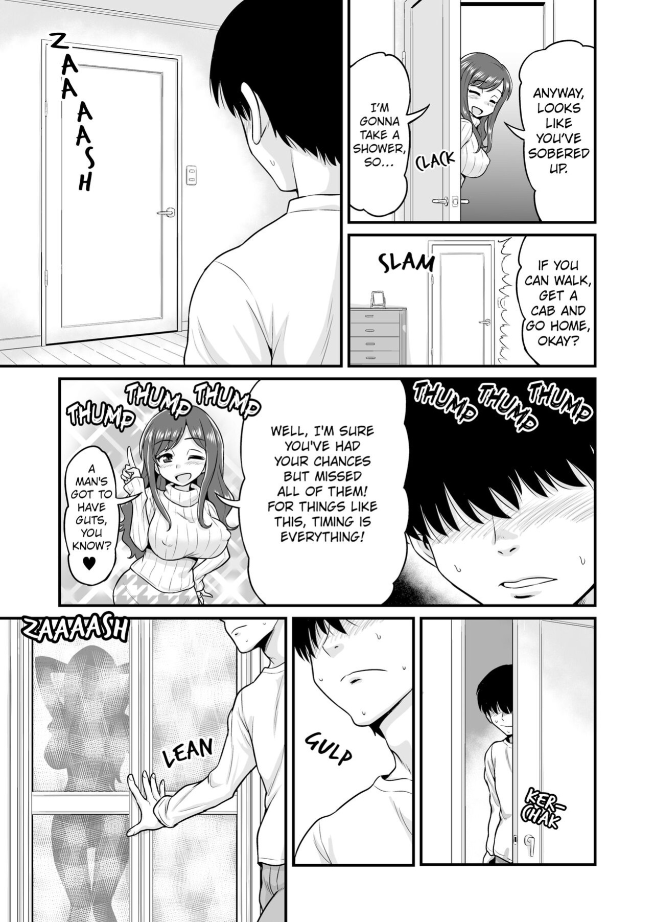 [Chimamire Yashiki (Gachonjirou)] Uwaki Hitozuma Nama Nakadashi Ottori Seiso Kakure Inran Hitozuma to Okute Dotei Otaku-kun | A Cheating Housewife's Raw Creampie [FuDeORS]