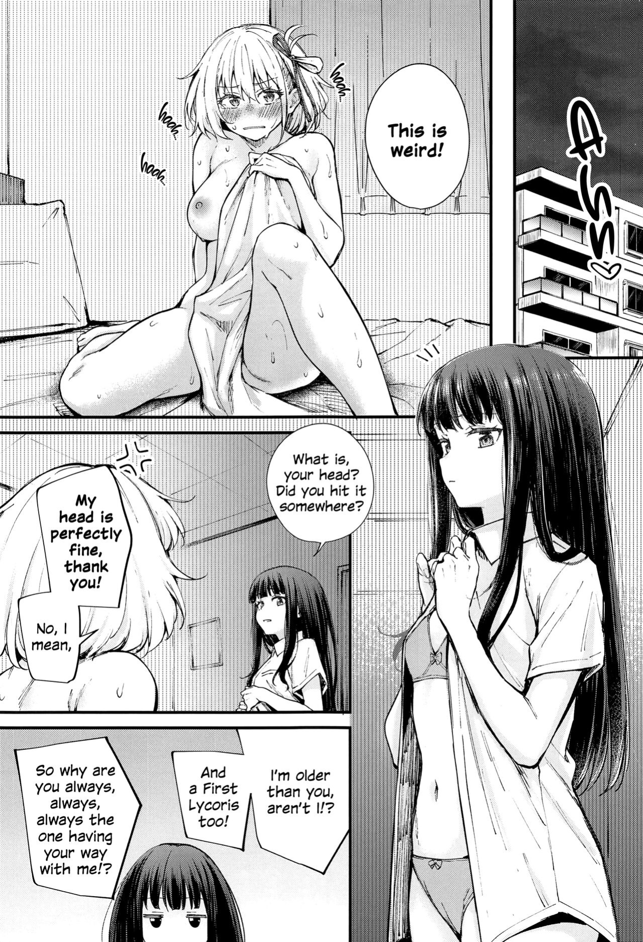 (DA no Kyuujitsu) [Kitakujikan (Kitaku)] Ritateki Emotion | Selfless Emotion (Lycoris Recoil)