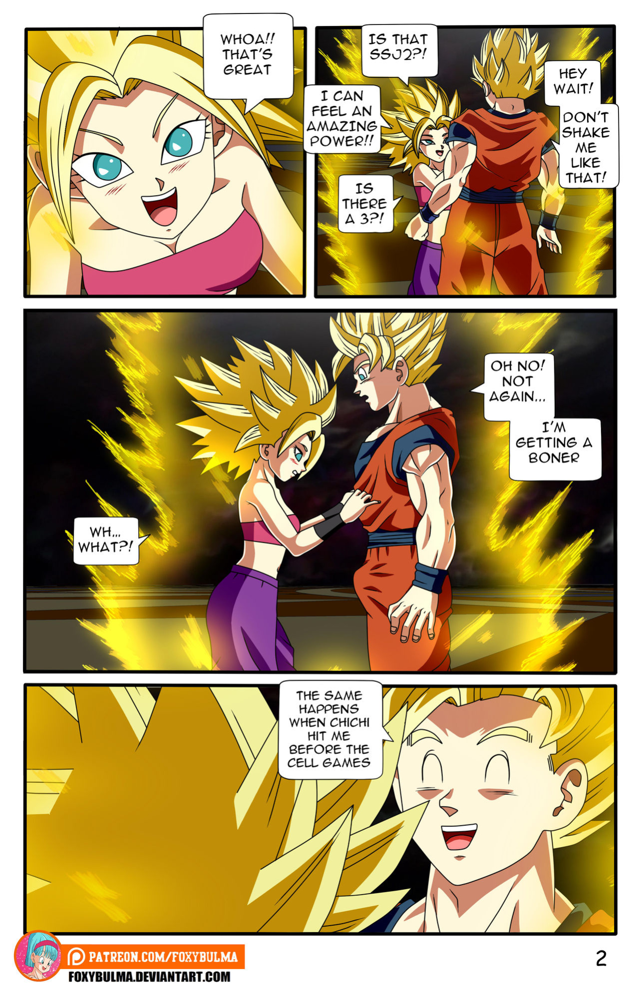 [FoxyBulma] Saiyan Threesome (Dragon Ball Super)