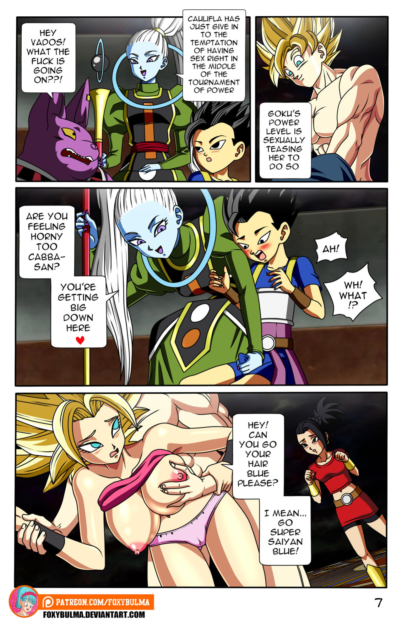 [FoxyBulma] Saiyan Threesome (Dragon Ball Super)