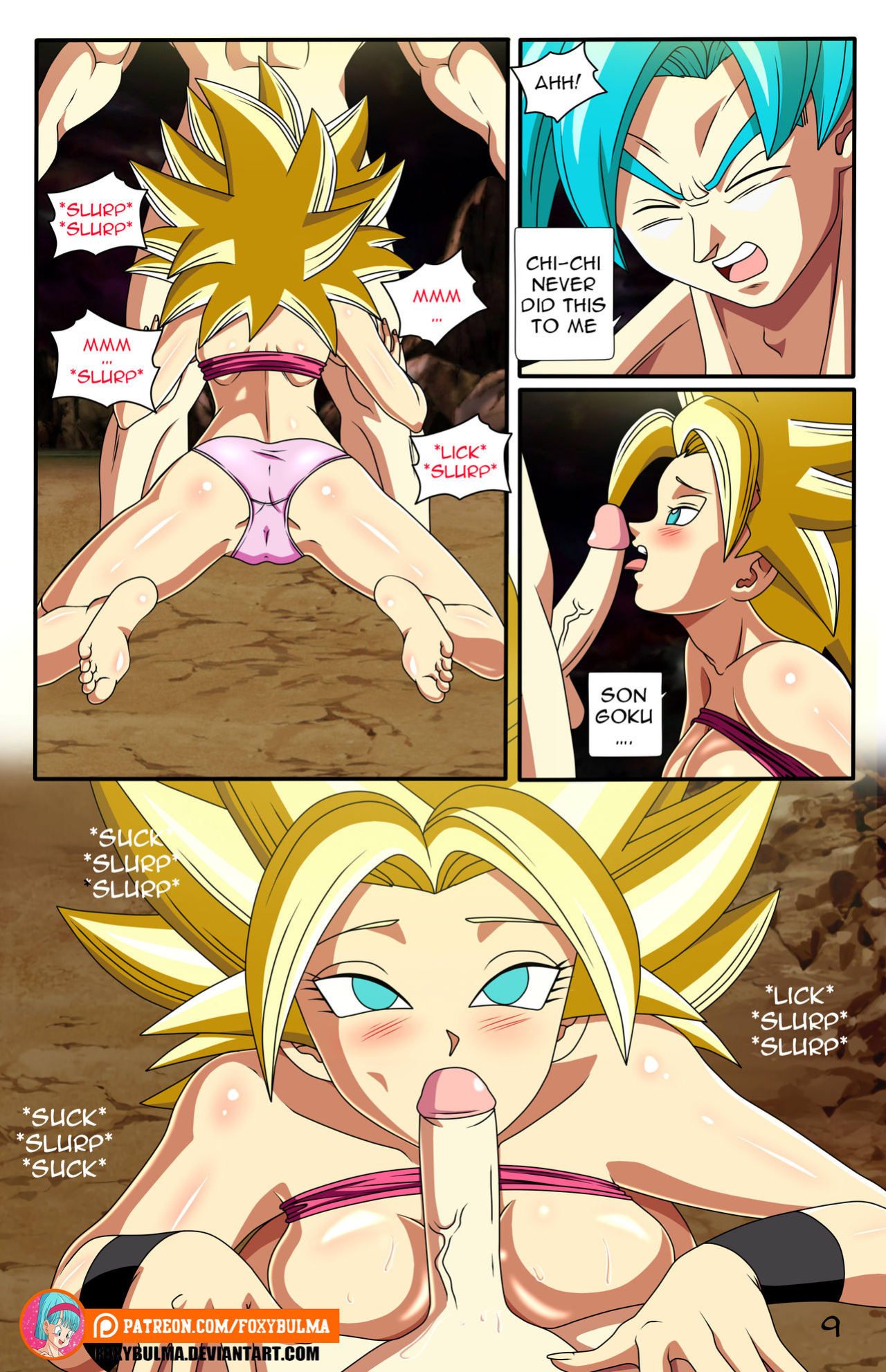 [FoxyBulma] Saiyan Threesome (Dragon Ball Super)