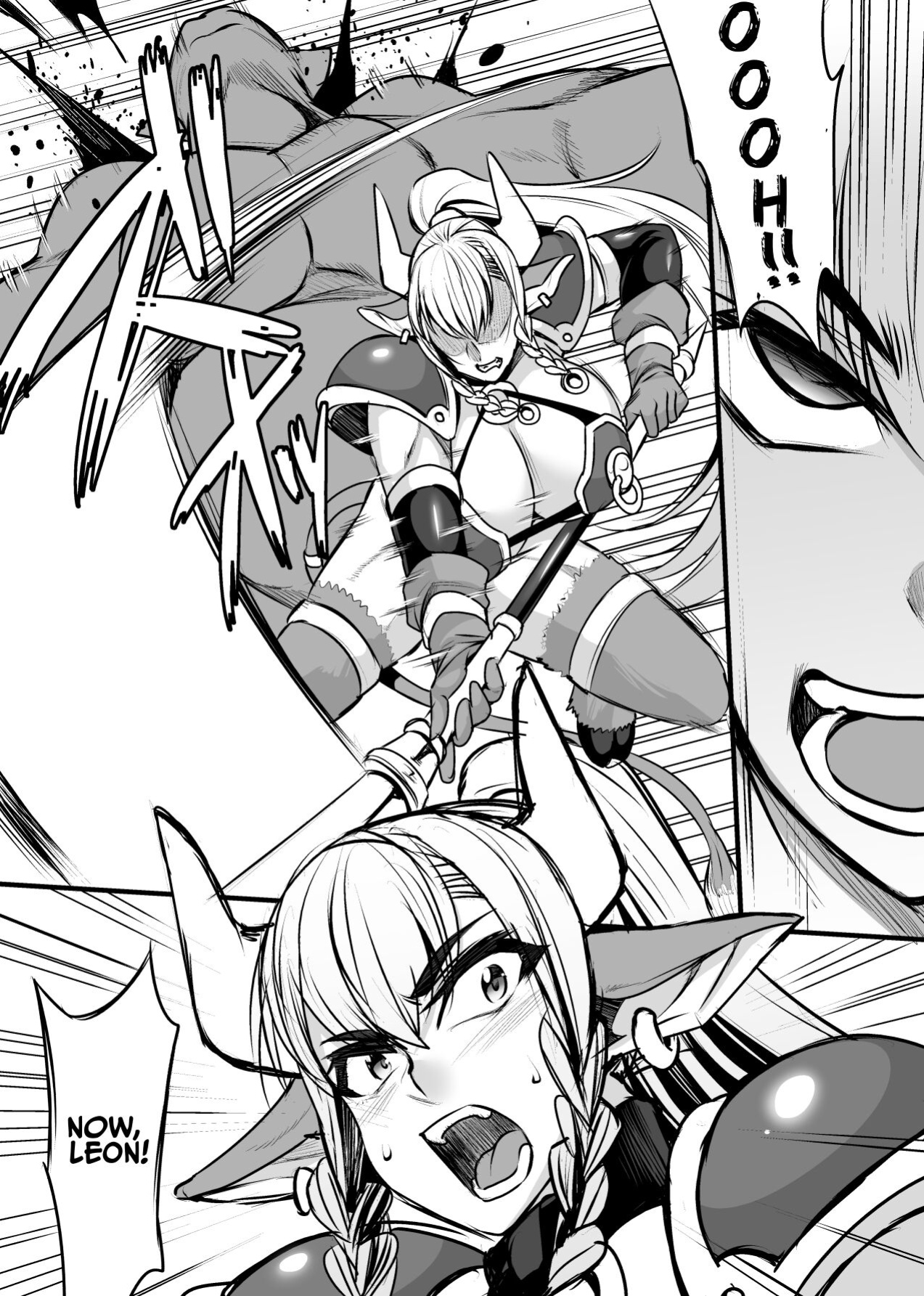 [Houkago Inokorigumi (Nishida Megane)] Hatsujou Ushichichi Senshi Asute-san | Aste The Milk Warrior in Heat [ジゲッチ]