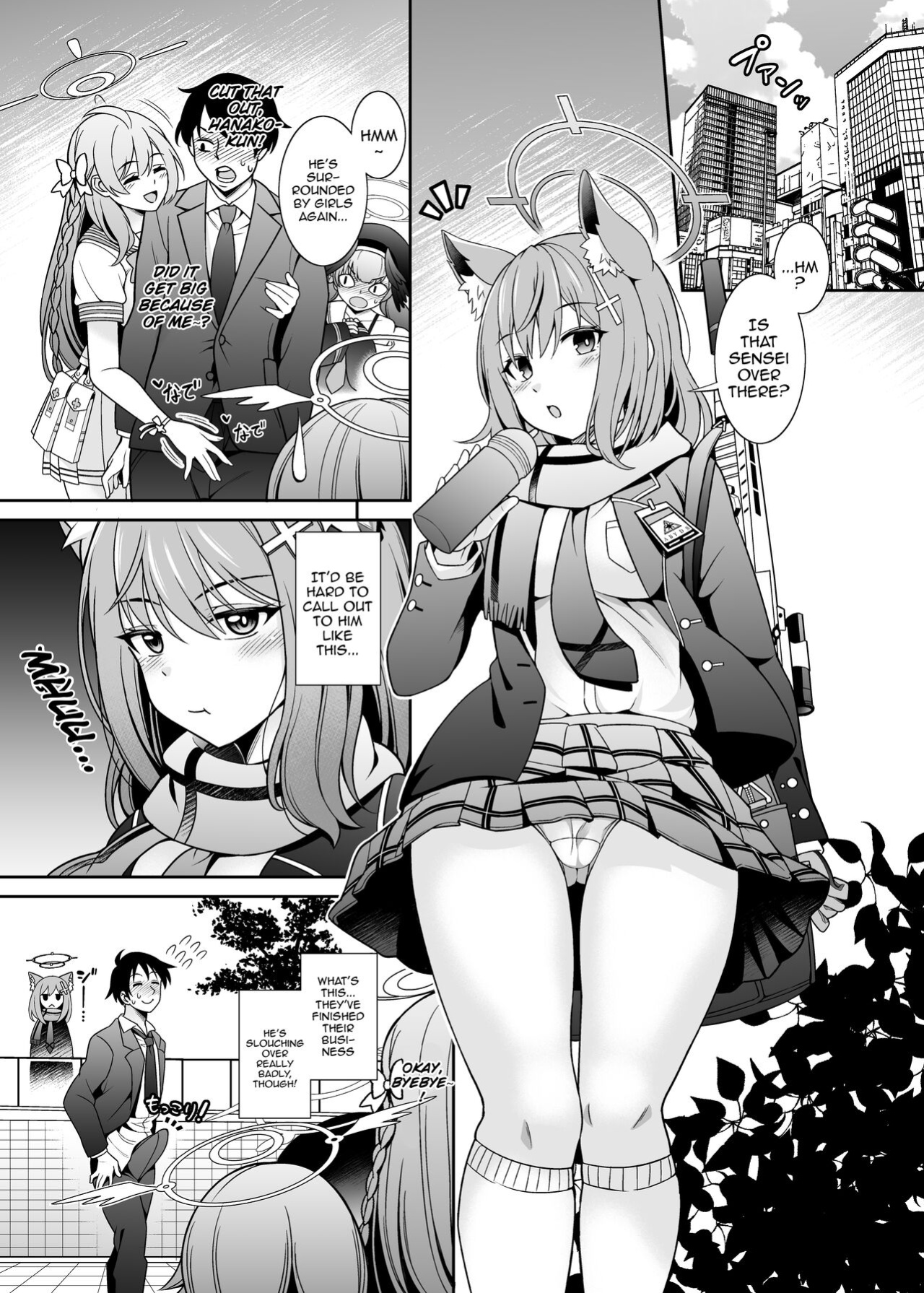 [Kurokoya (Shikigami Kuroko)] Mn... Ima Nuite Ageru ne Sensei | Mm.., I'll Get You Off Right Now, Sensei (Blue Archive)