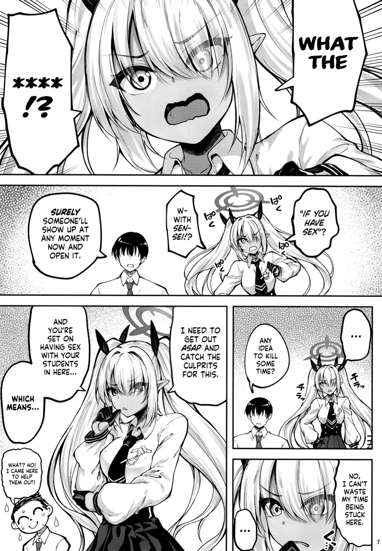 [Mugen@WORKS (Akiduki Akina) Iori to ×× Shinai to Derenai Heya | The Room You Can Only Leave If You Fuck Iori! (Blue Archive) [Shiromaru]