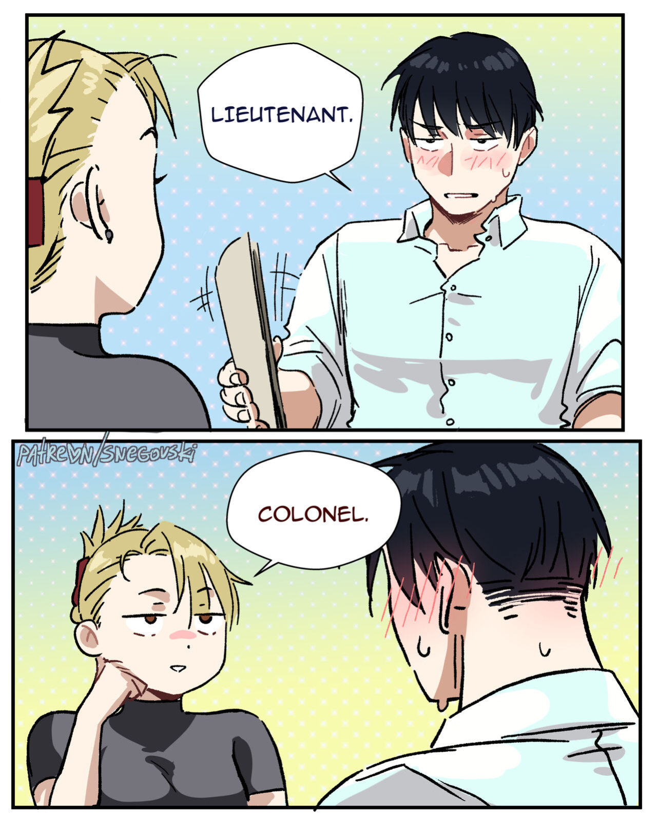 [Snegovski] Roy Mustang x Riza Hawkeye (Fullmetal Alchemist)