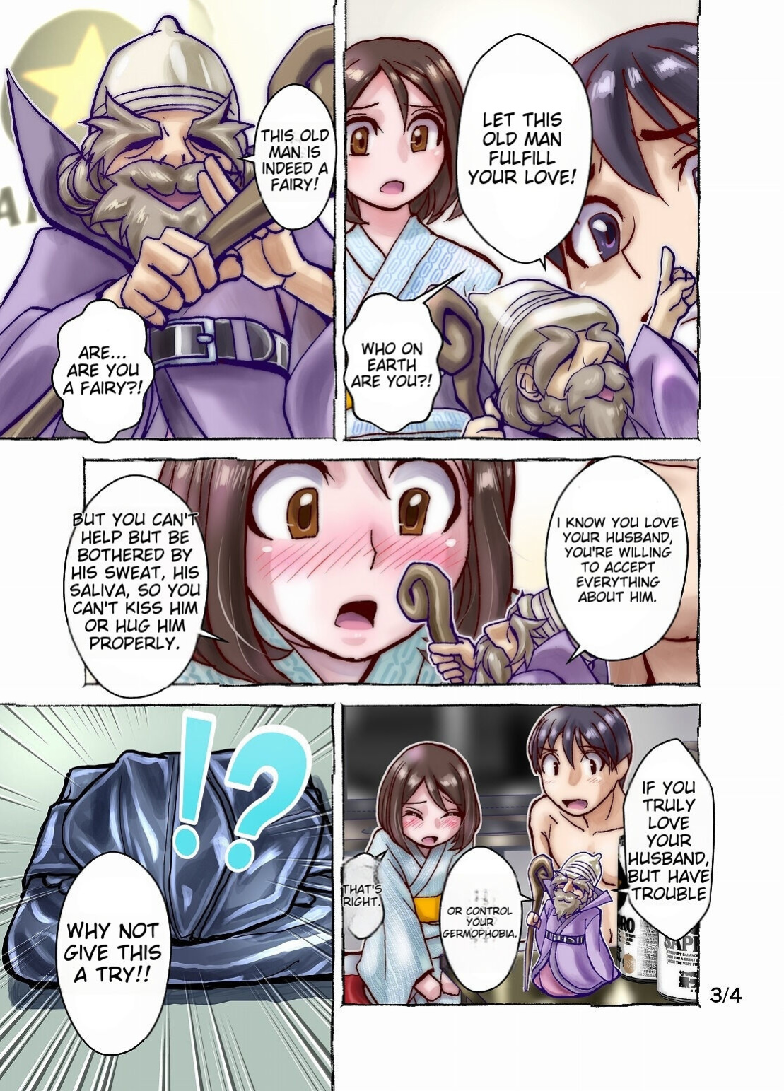 [Ufufu Enterprise (Hicoromo Kyouichi)] Keppekishou no Tsuma to no Shinkon Shoyatte? | What about your first night as a newlywed with a germaphobic wife? Part 1 + 2
