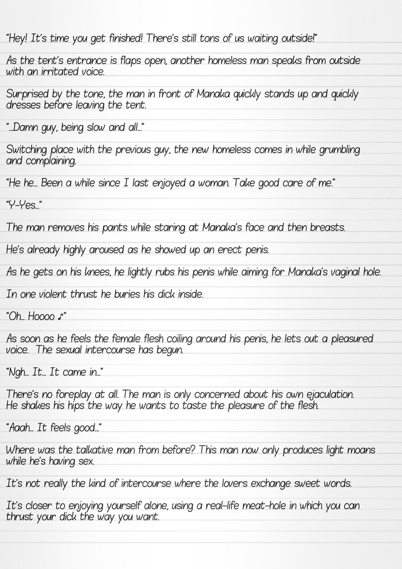 [Tiba-Santi (Misuke)] Misuke's Short Stories 6 - Manaka & the Homeless (ToHeart2 Dungeon Travelers)