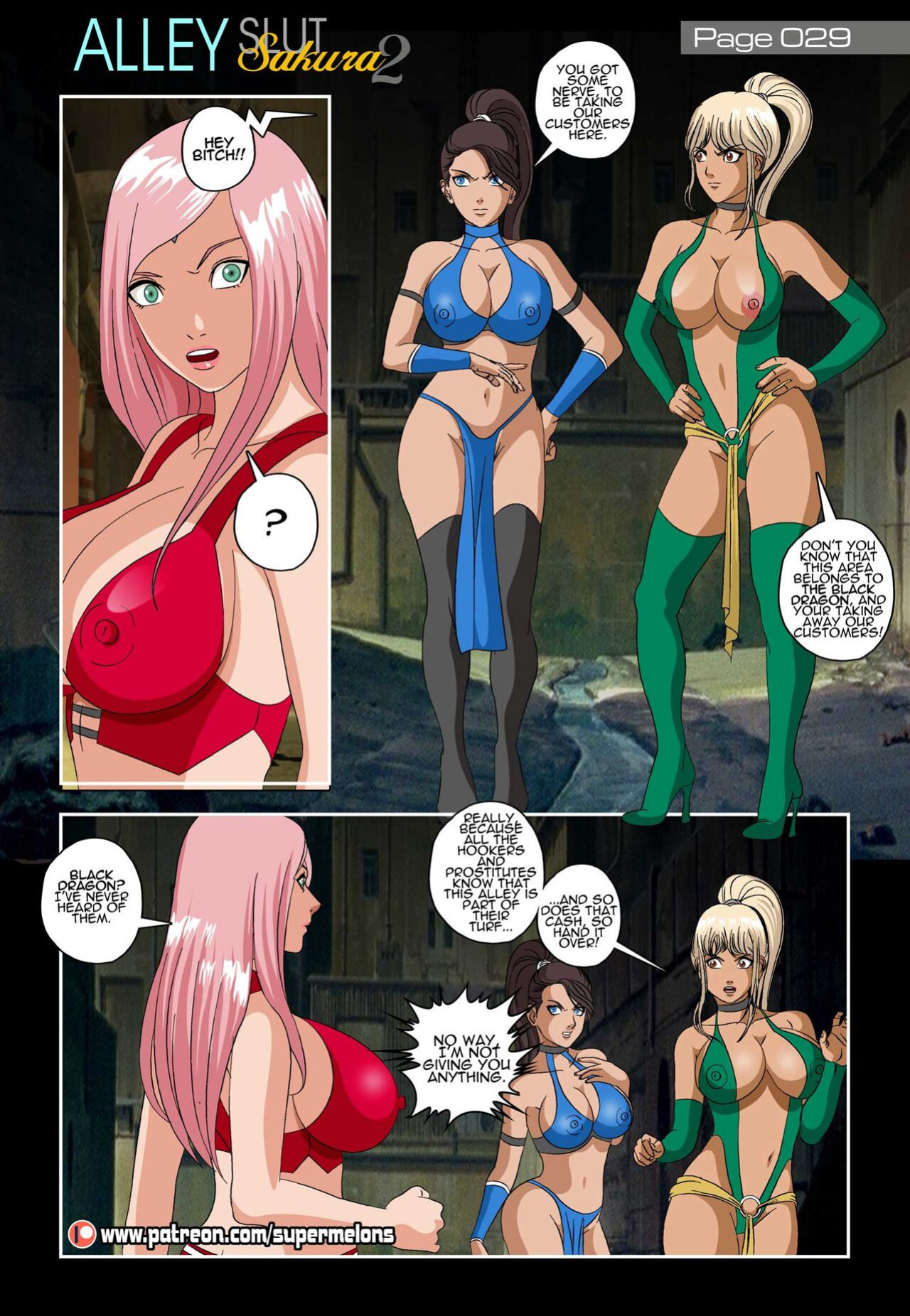 [Super Melons] Alley Slut Sakura 2 [ENG]