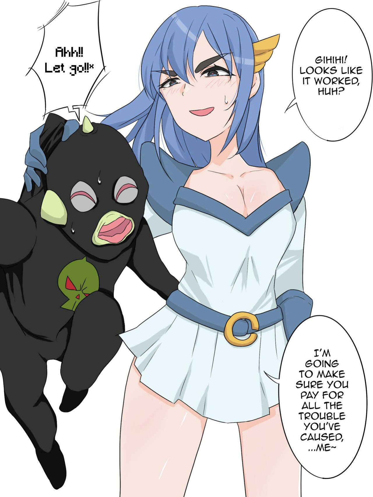 [Chihiro] Superheroine from a Sentai series Swaps Bodies with a Low-ranking Combatant