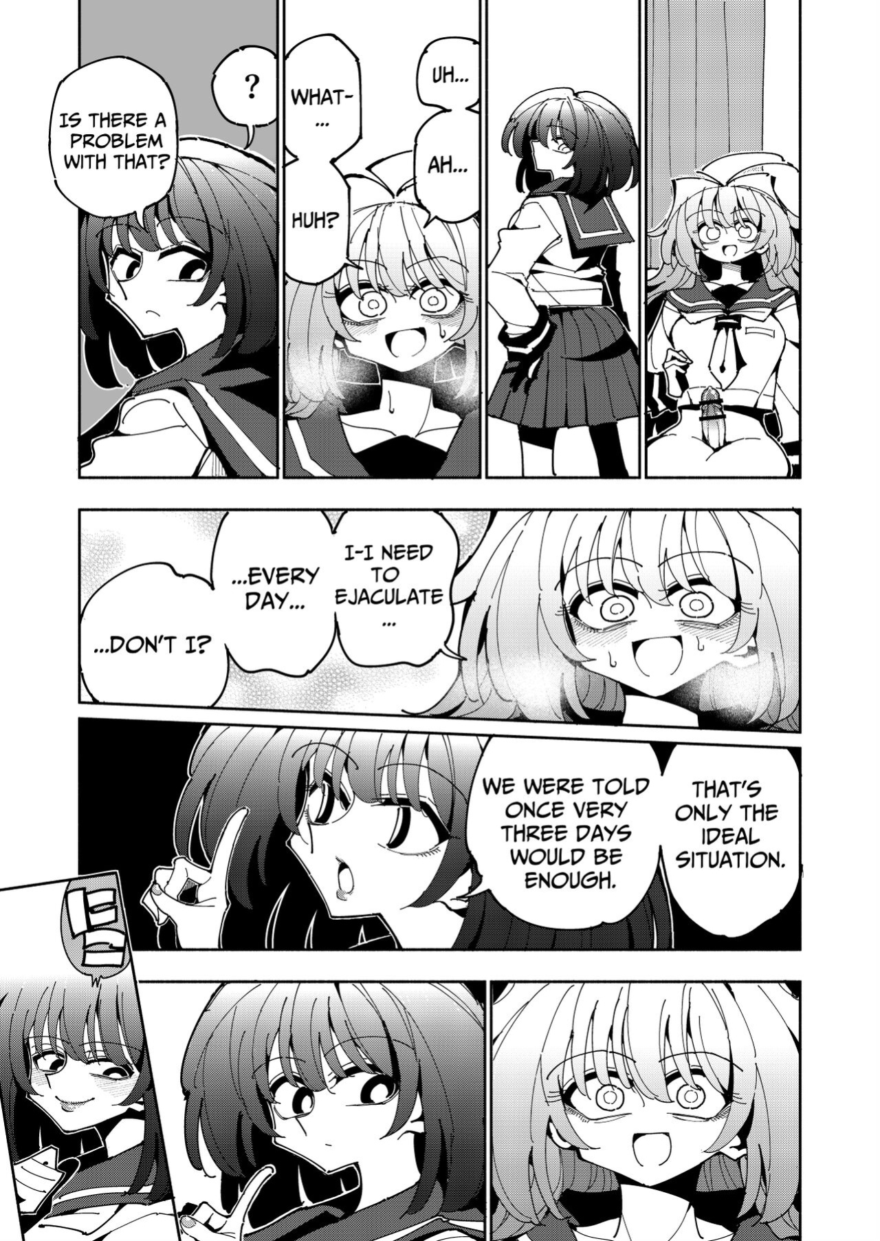 [7 Colored LED (Nekonso)] Shizuku to Shiori-Senpai ga Akuochi Futanari Kaizou Sareta node Watashi ga Shasei o Kanri Shimasu!- 2 | Shizuku & Shiori ~It's Up to Me To Service Futanari-modified Senpai!~ 2 [Pink Glass TL]