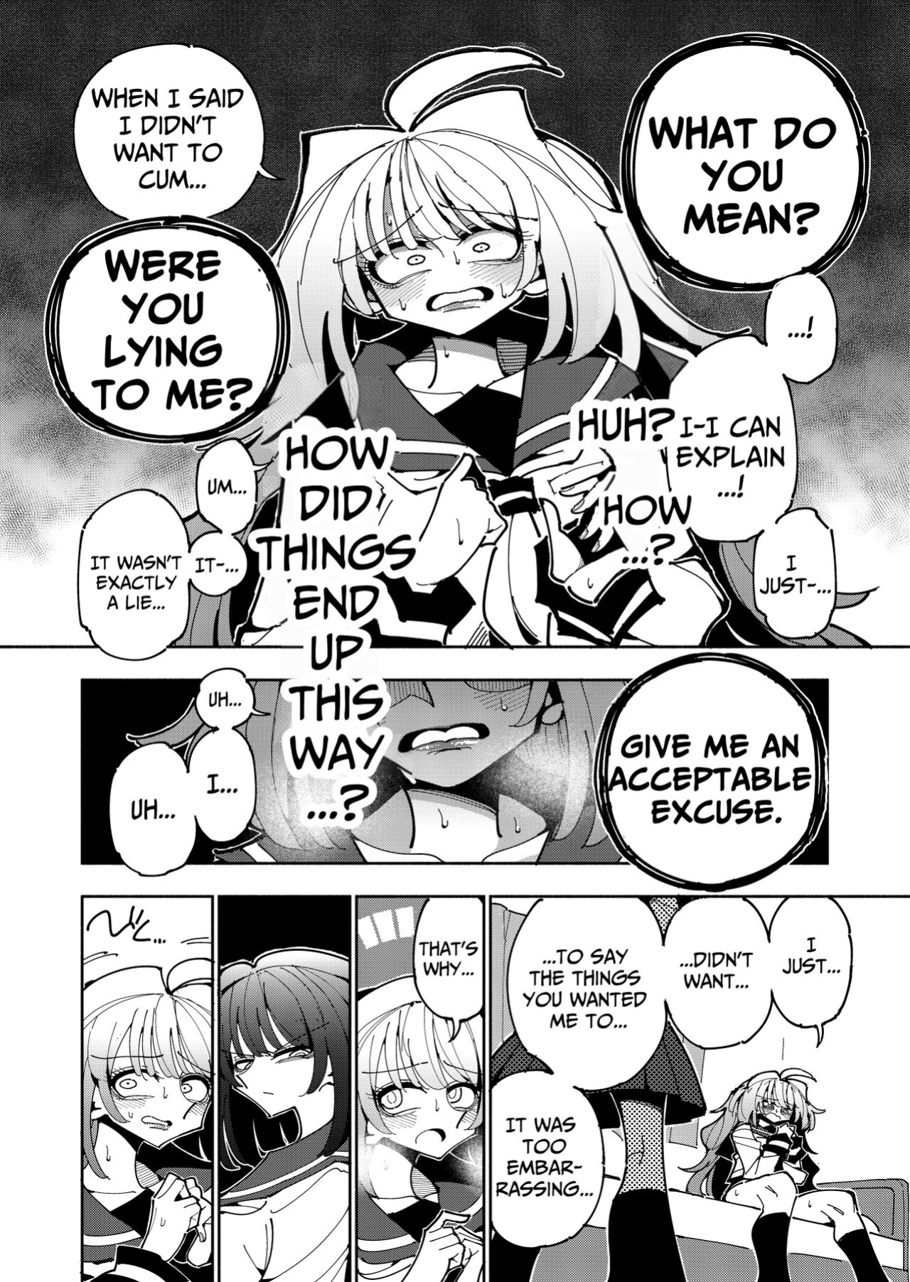 [7 Colored LED (Nekonso)] Shizuku to Shiori-Senpai ga Akuochi Futanari Kaizou Sareta node Watashi ga Shasei o Kanri Shimasu!- 2 | Shizuku & Shiori ~It's Up to Me To Service Futanari-modified Senpai!~ 2 [Pink Glass TL]
