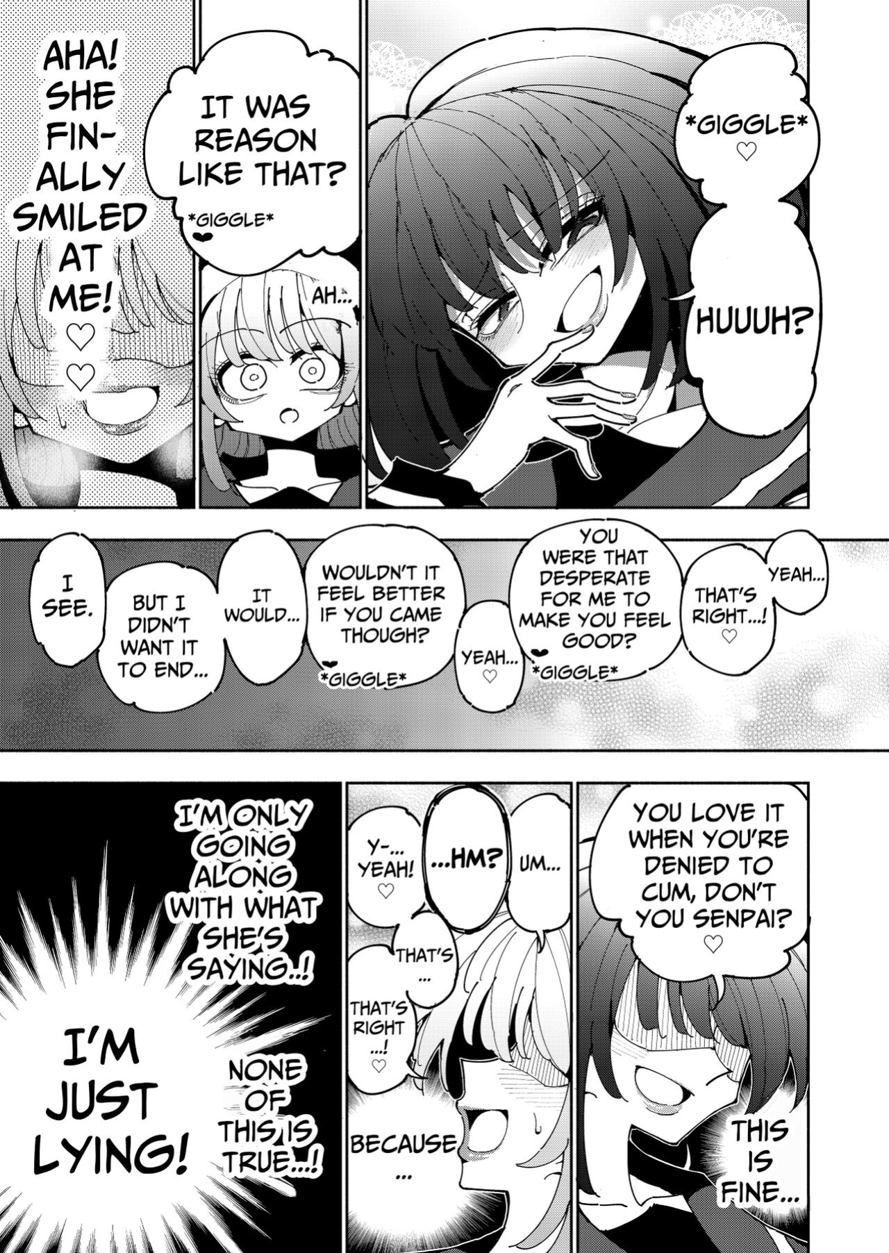 [7 Colored LED (Nekonso)] Shizuku to Shiori-Senpai ga Akuochi Futanari Kaizou Sareta node Watashi ga Shasei o Kanri Shimasu!- 2 | Shizuku & Shiori ~It's Up to Me To Service Futanari-modified Senpai!~ 2 [Pink Glass TL]