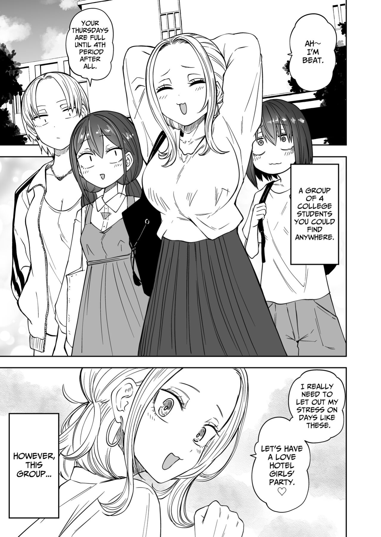 [Mikenekohanten (Sakamoto Kafka)] Hajimete no Roshutsu Gokko! LesSe Daisuki Nakayoshi Joshidaisei | First Time Exhibitionism Play! Lesbian Sex Lovin' University Girls [BlinkT]