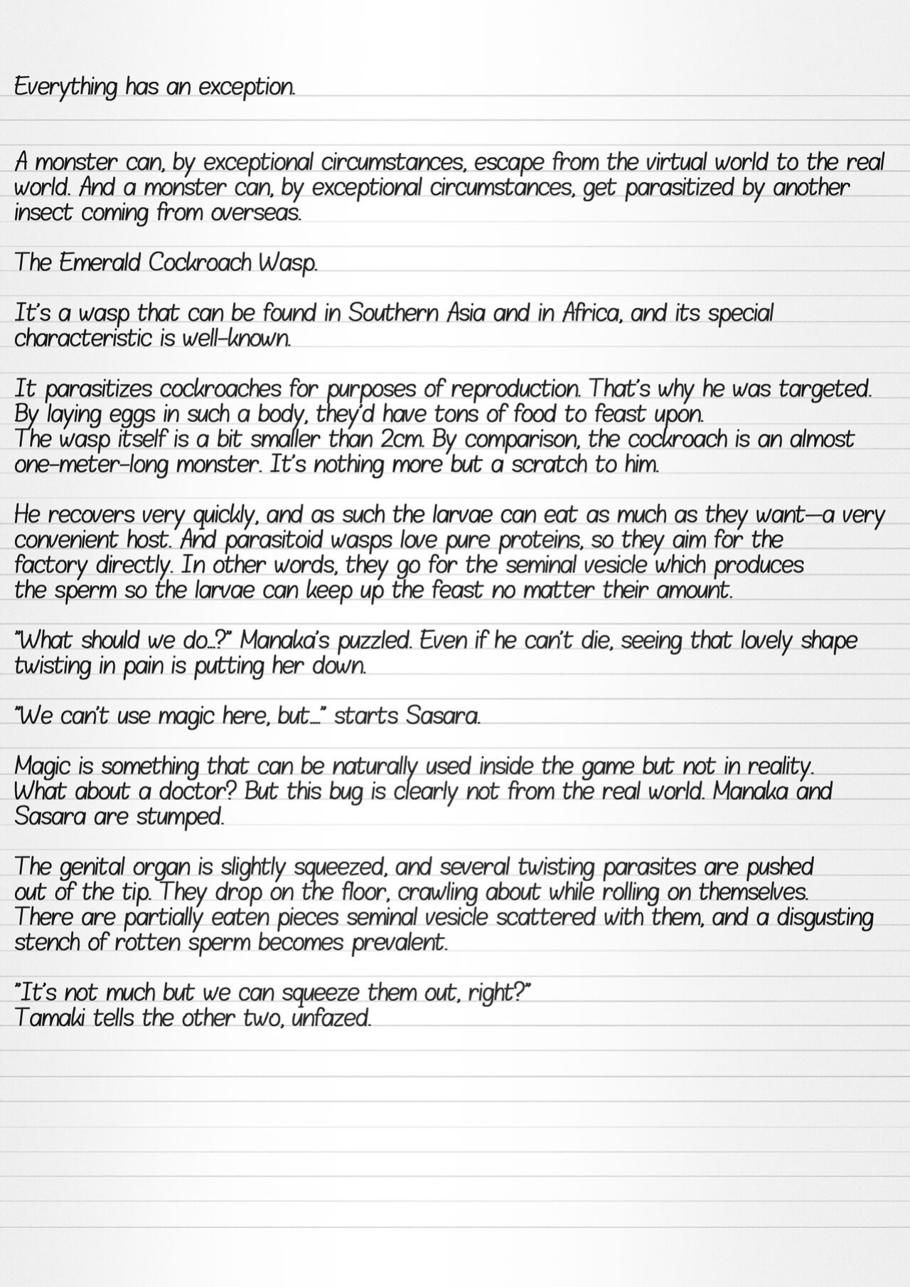 [Tiba-Santi (Misuke)] Misuke's Short Stories 8 - Parasitized Cockroach (ToHeart2 Dungeon Travelers)