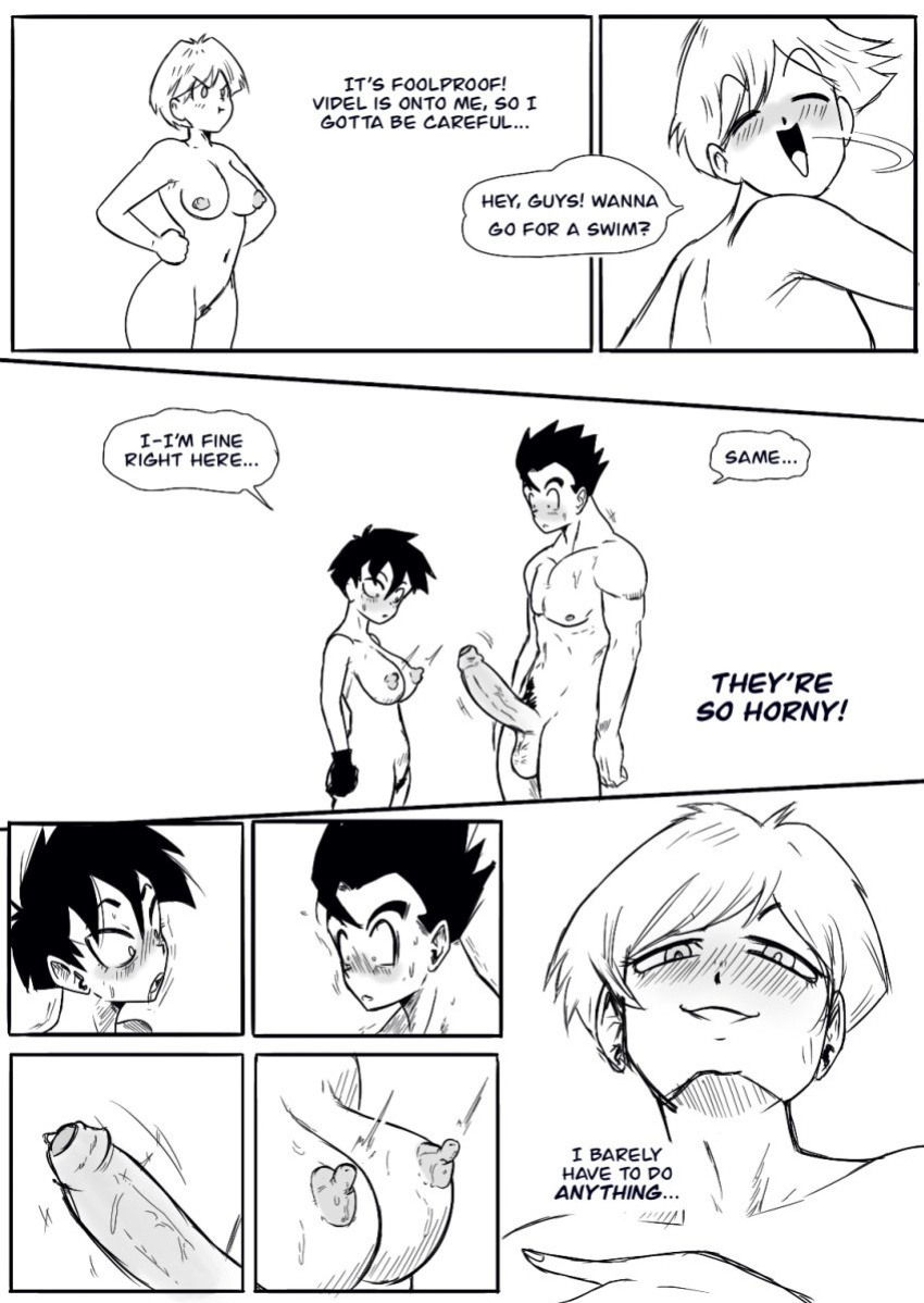 [lemonjoojoo] Look at Me (Gohan x Videl X Erazsa]) plus extra image