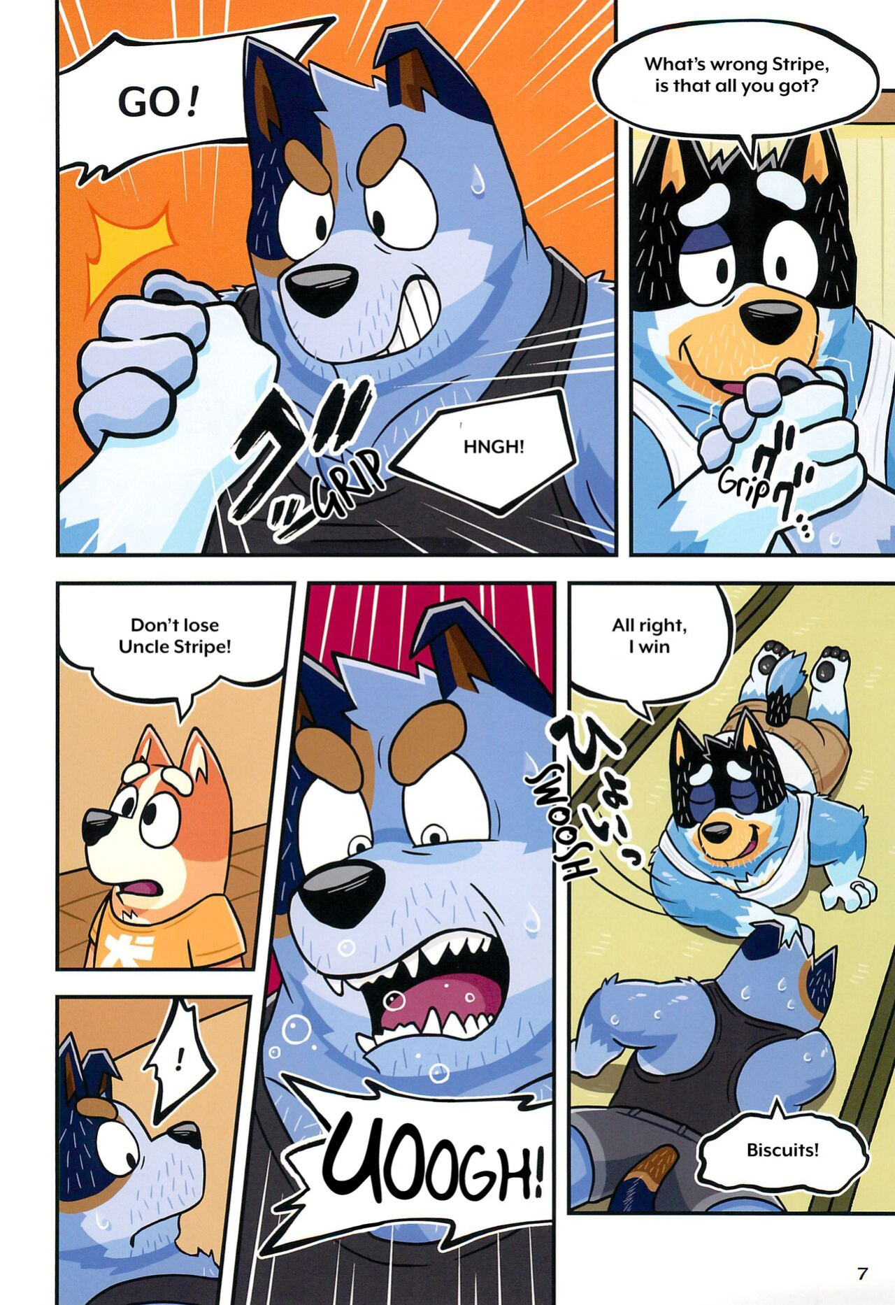 (Kansai Kemoket 9) [Untendou (Kajimaru)] When the lil' brother beats the big brother (Bluey)