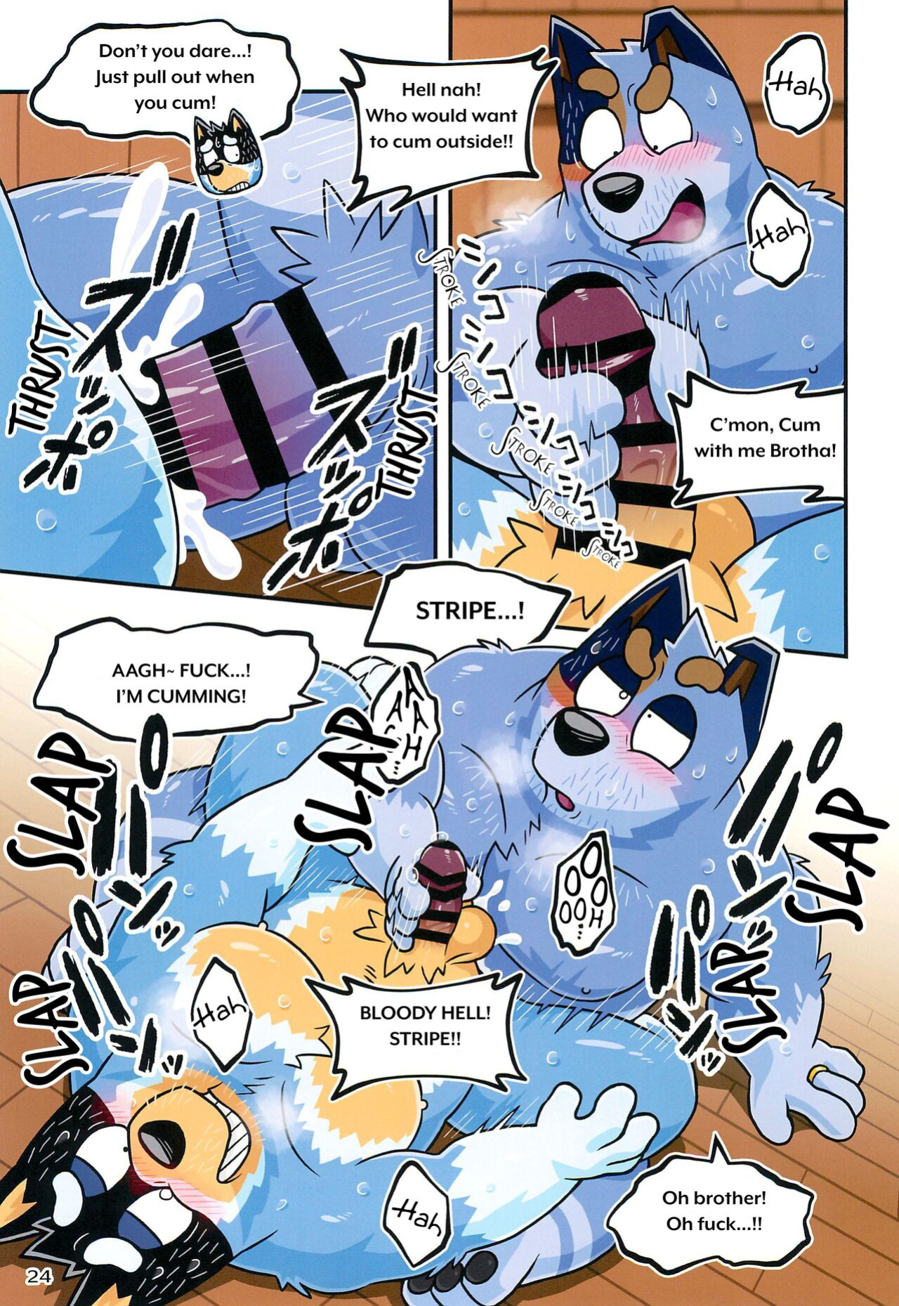 (Kansai Kemoket 9) [Untendou (Kajimaru)] When the lil' brother beats the big brother (Bluey)
