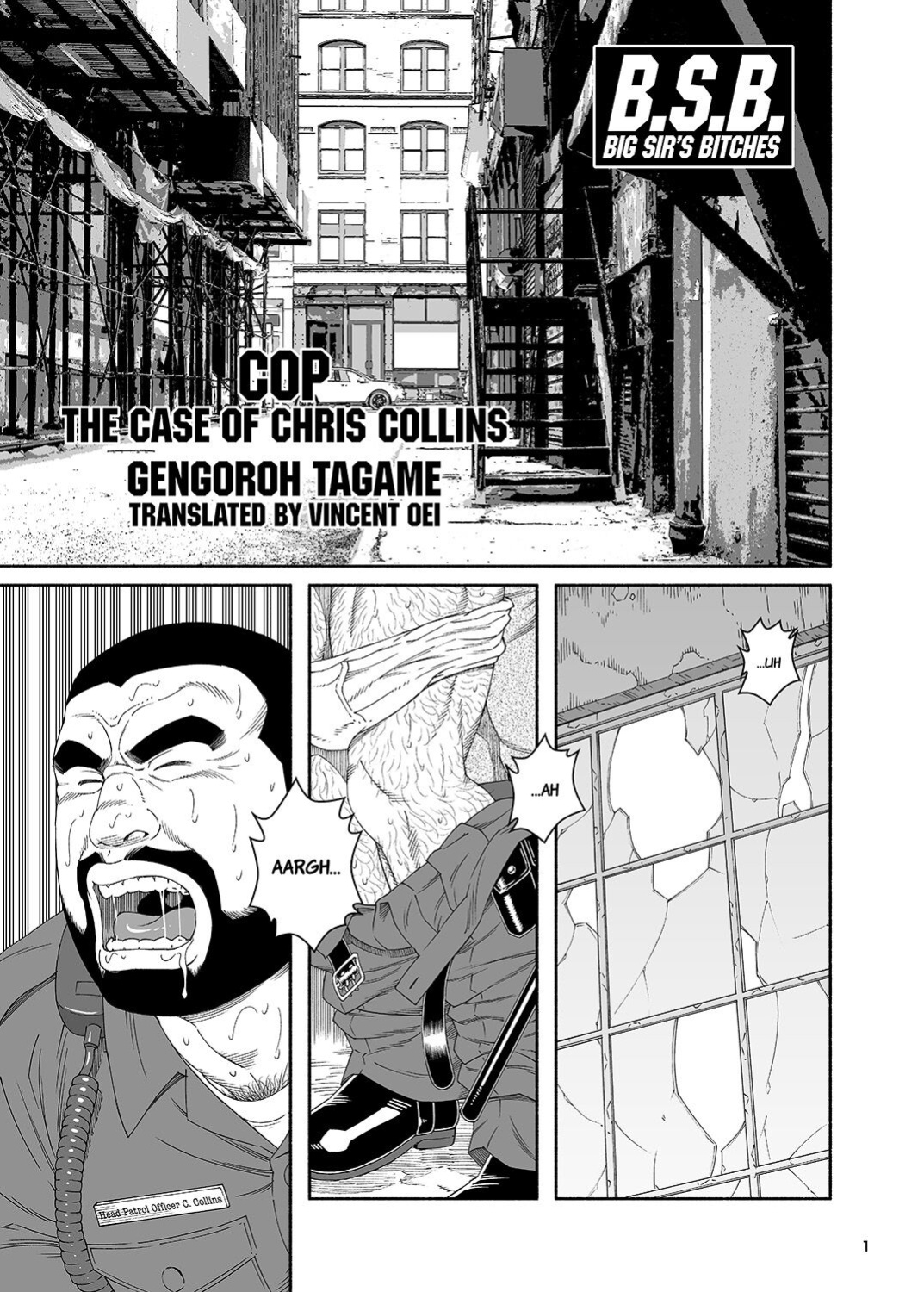 [Tagame Gengoroh] B.S.B. Big Sir's Bitches : Cop - The Case of Chris Collins