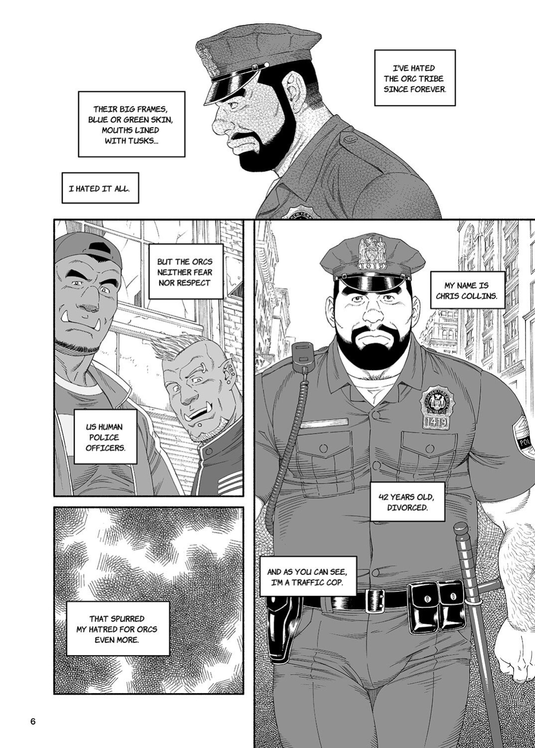 [Tagame Gengoroh] B.S.B. Big Sir's Bitches : Cop - The Case of Chris Collins