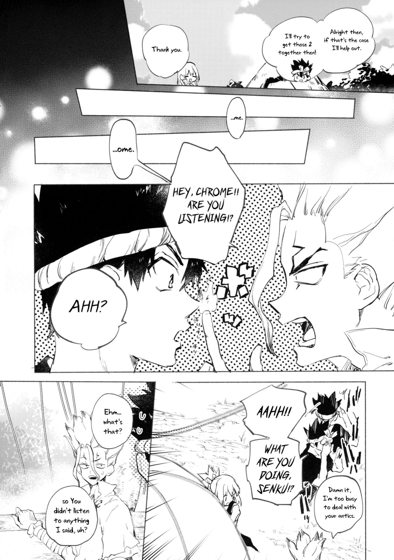 (The ROCK 2) [tcnc (Serizawa Nae)] Sekki Sekai de Mabushii Natsu (Dr. STONE) [Uncle Bane]