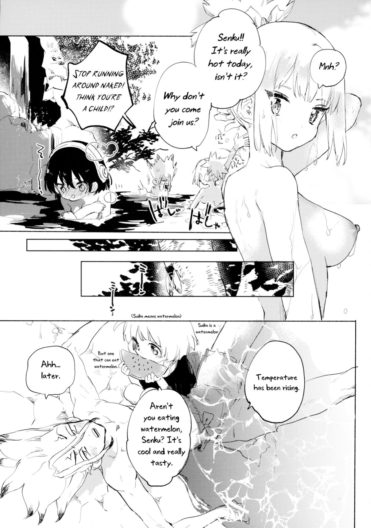 (The ROCK 2) [tcnc (Serizawa Nae)] Sekki Sekai de Mabushii Natsu (Dr. STONE) [Uncle Bane]