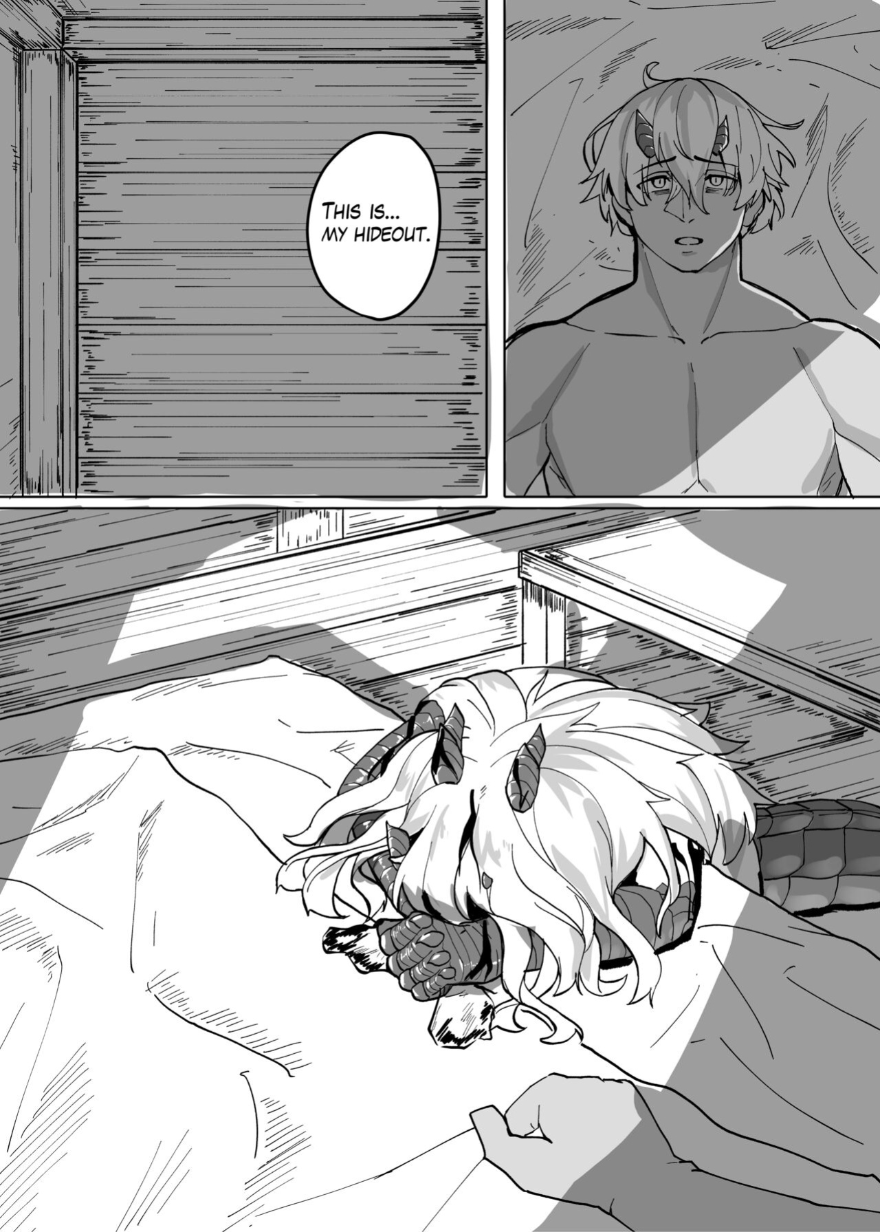 [Saikutsu Kichi (Kagarimachi Konatsu)] Because That Night Was The Happiest They've Ever Been - Persecuted Dragon Girl and an Assassin at His Limit Forget Human Speech and Have Beastly Sex