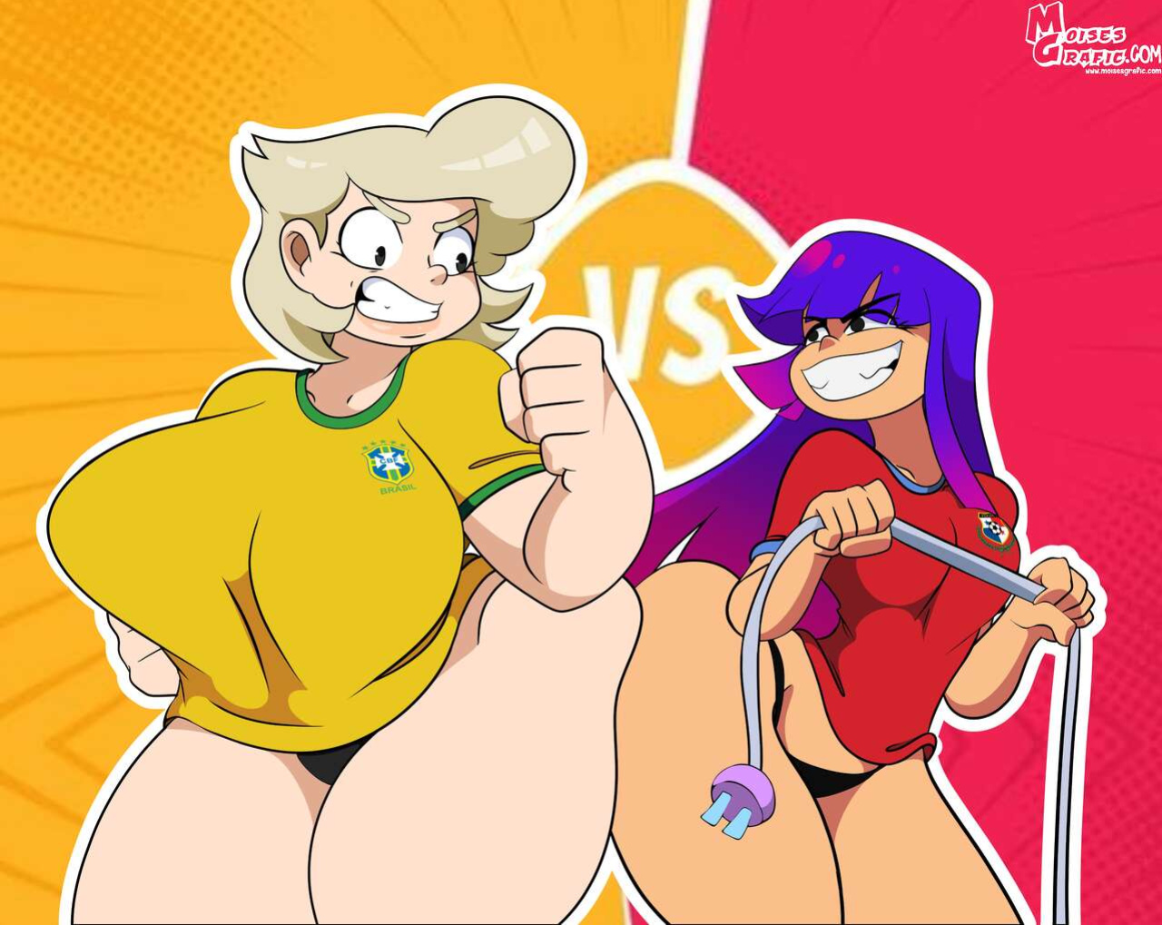 [MoisesGrafic] Miko Kubota x Barbara Miller (Glitch Techs / Steven Universe)