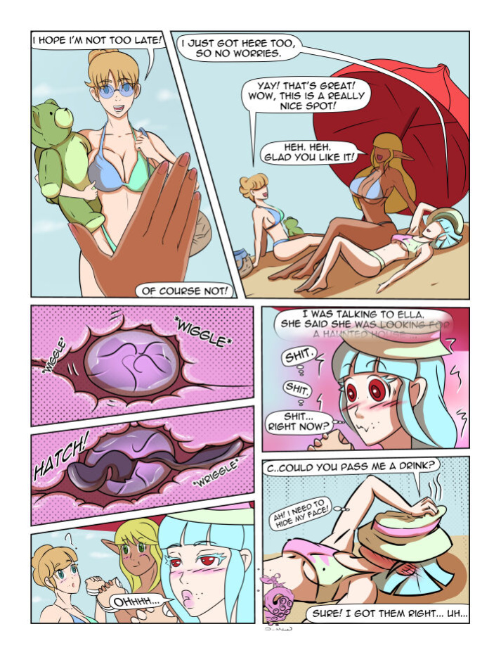[D-Mew] Blue, Stuffed on the Beach