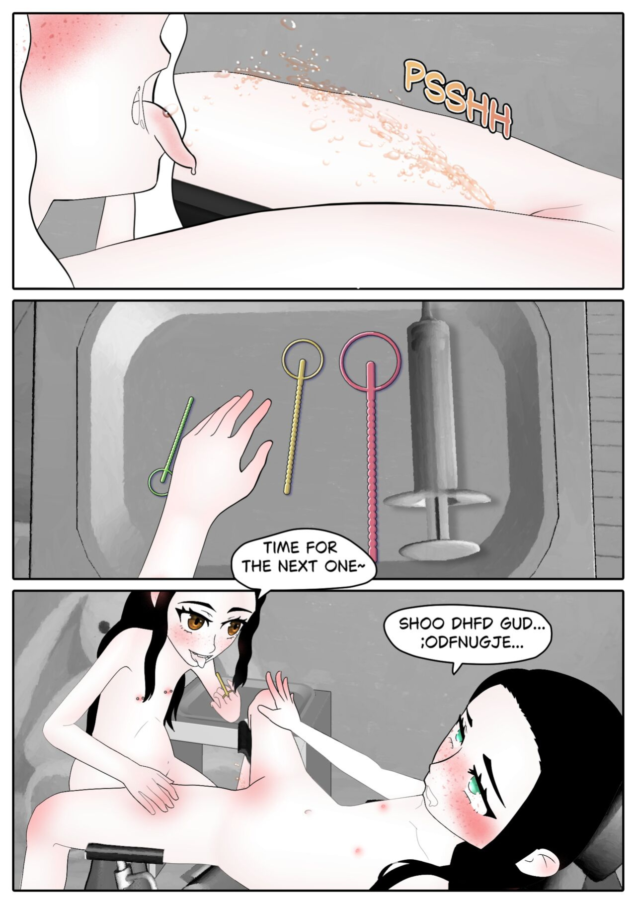 [Aria Pikapo] Marie's Training Part 1 + 2 [B&W][commission]