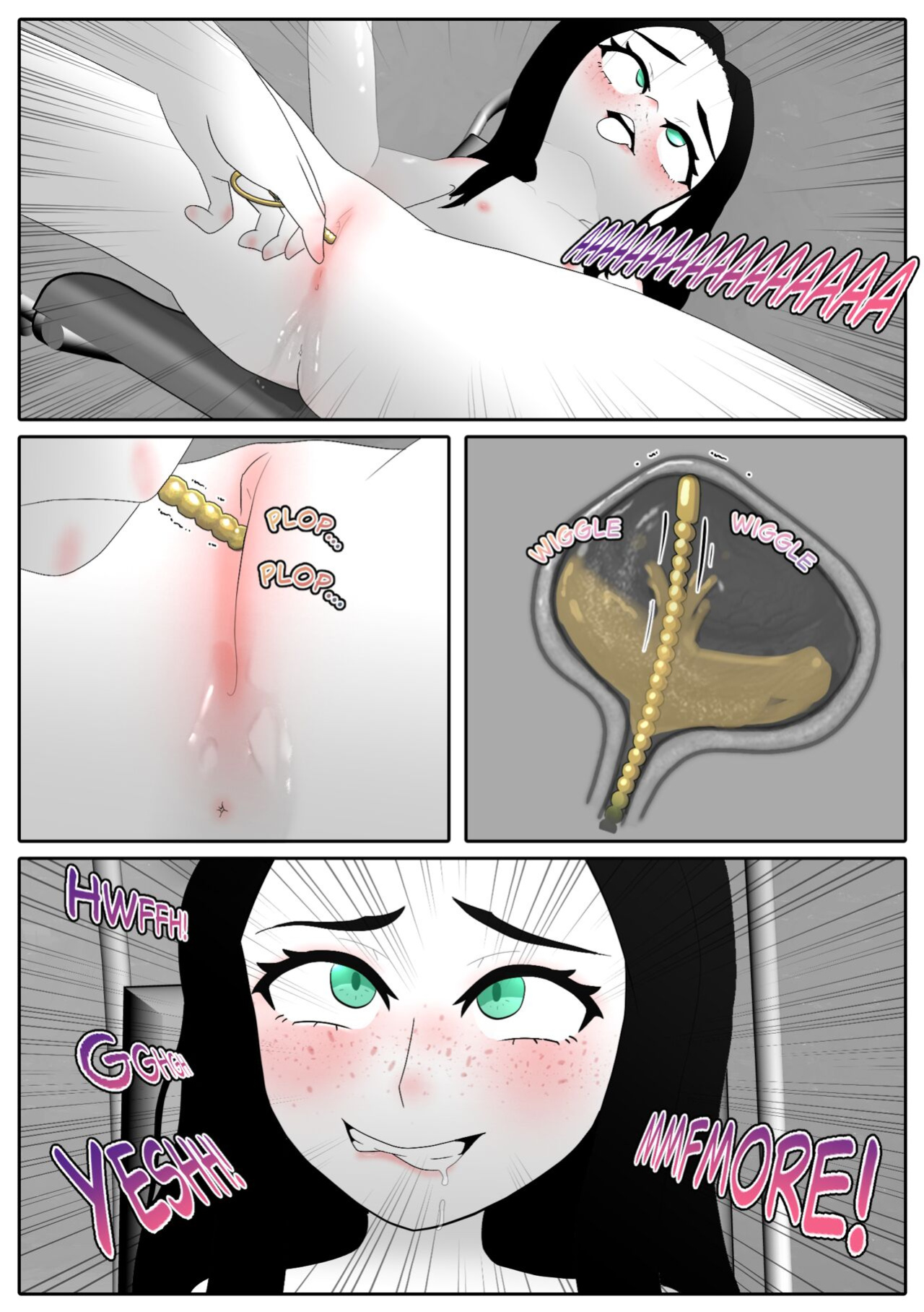 [Aria Pikapo] Marie's Training Part 1 + 2 [B&W][commission]