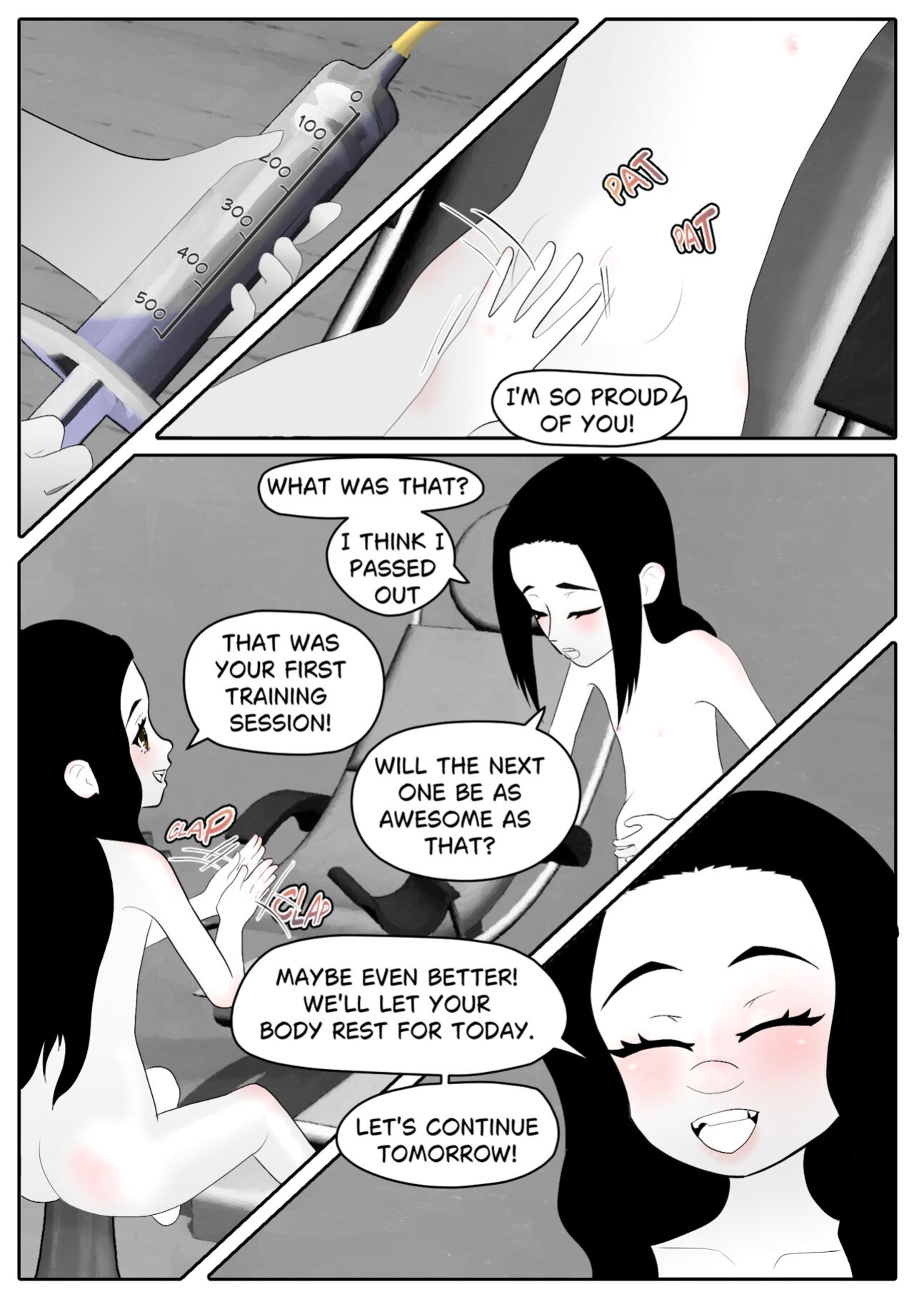 [Aria Pikapo] Marie's Training Part 1 + 2 [B&W][commission]