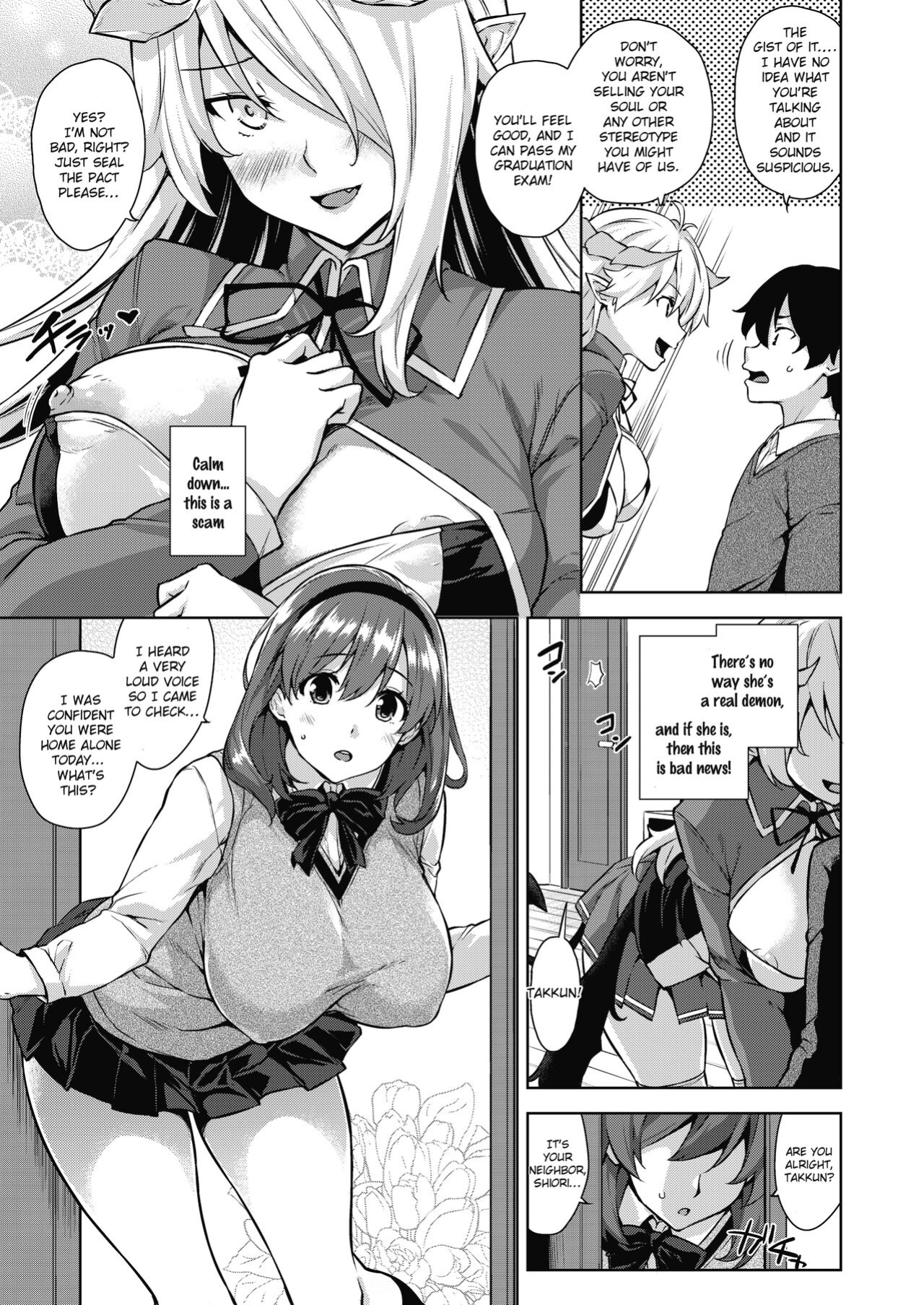 [Misaki (Mikemono Yuu)] Akuma de JK -Makai Appli de Harem Shiken- [SDTLs]