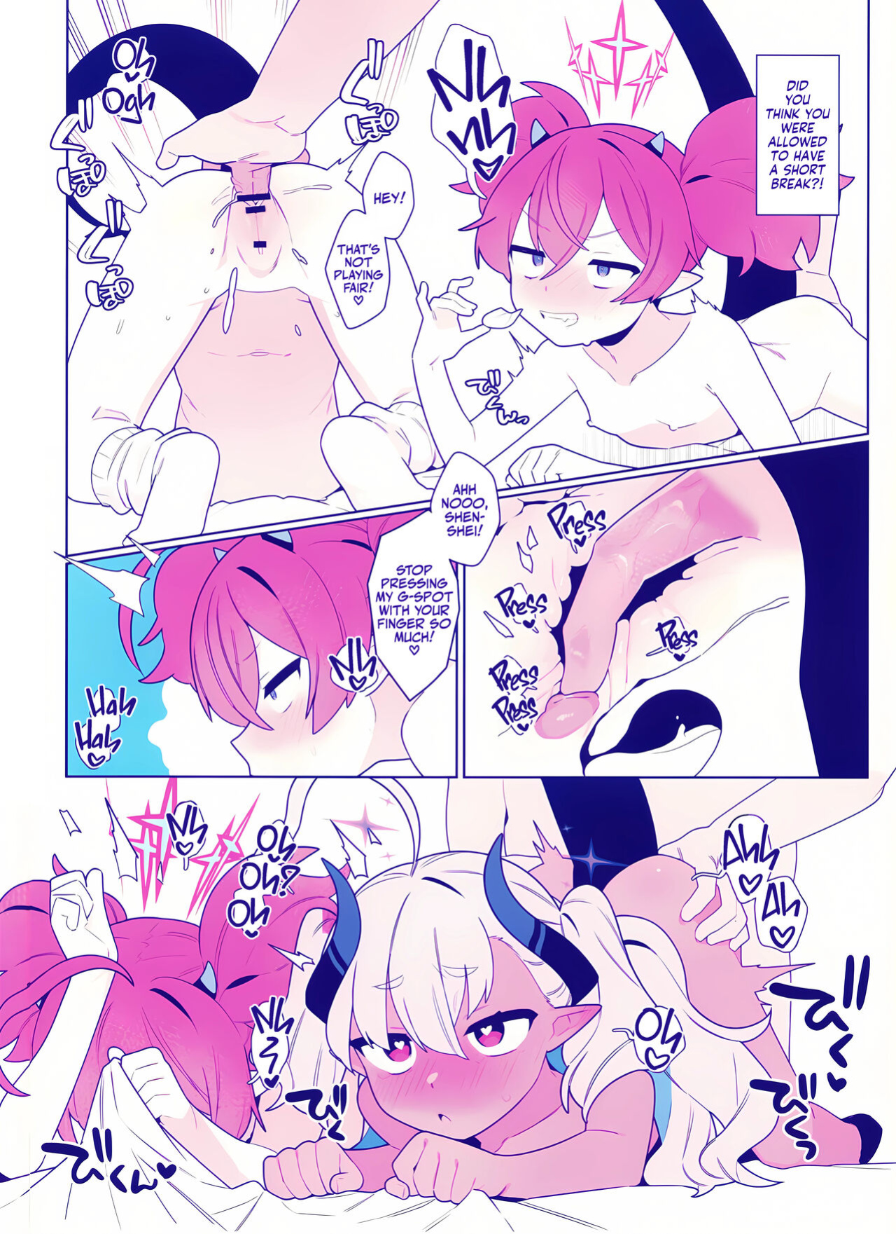 (Sensei no Archive 10) [Futsuu no Tapiokaya-san (Futatsu no Peanuts)] Osaborikaijyuu (Blue Archive) | Hooky Monsters [Team Rabu2]