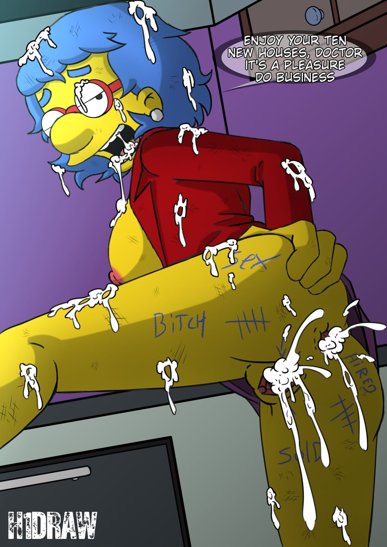 [H1DRAW] Sexy Working Mothers (The Simpsons)