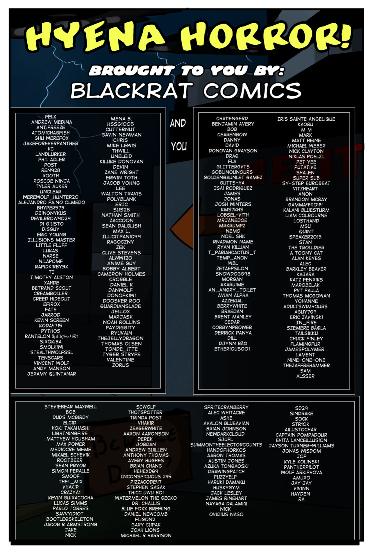 [Black-Rat] Hyena Horror