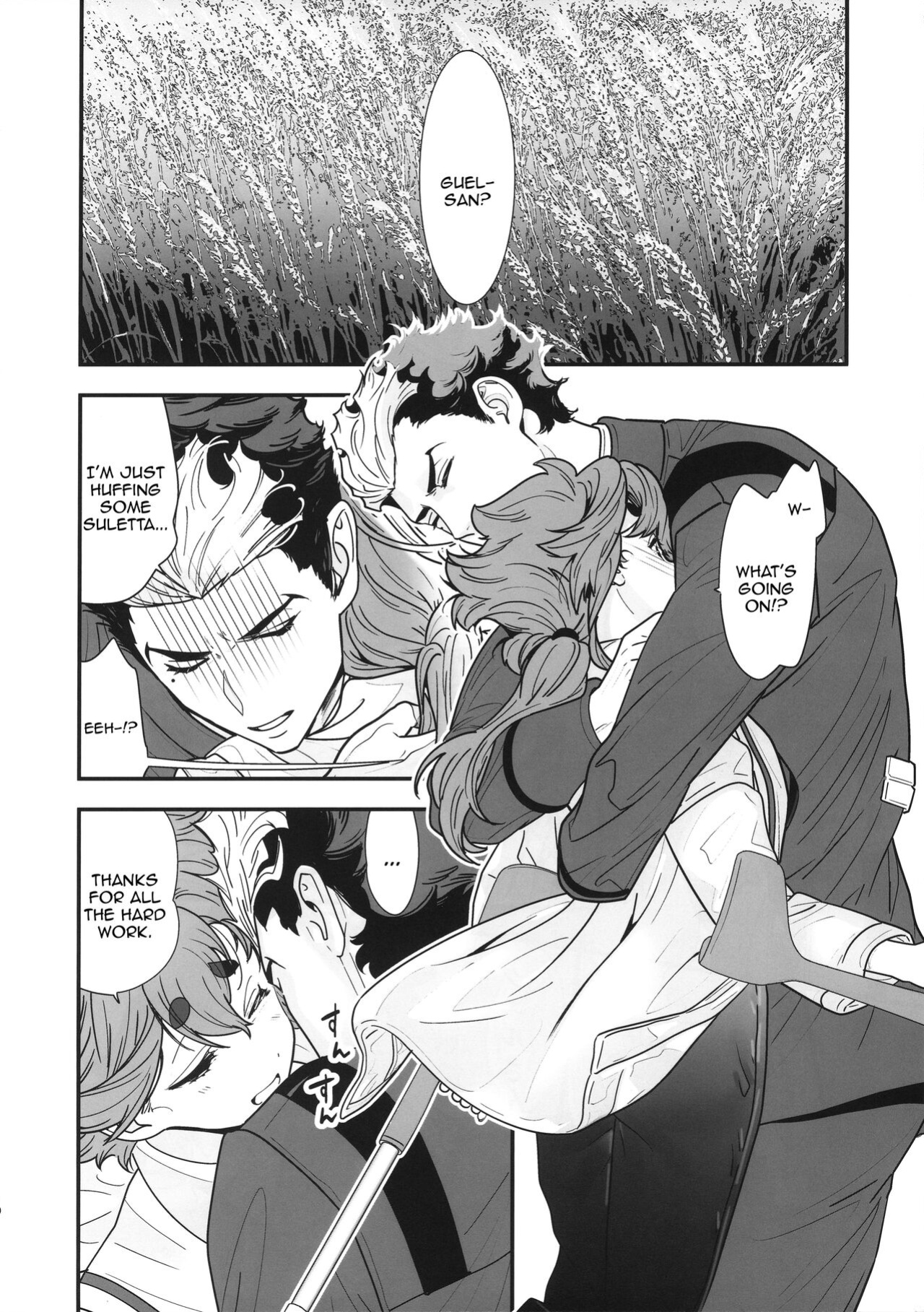 [Renai Mangaka (Naruse Hirofumi)] Shukufuku Sareru Happy End / Buildup Is Important To Get To That Blessed Happy End, Isn't It? (Gundam TWFM)