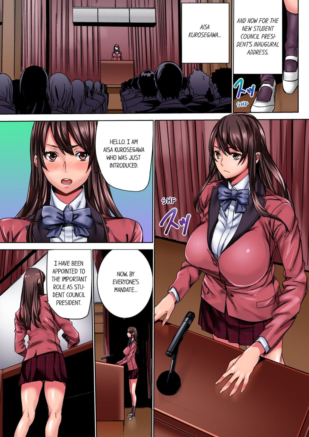 [OUMA] IKUu!! Zenkou Seito no Mae de Koukai Zecchou-saserareta JK no Matsuro 1 | Cumming in Front of the Entire Student Body 1