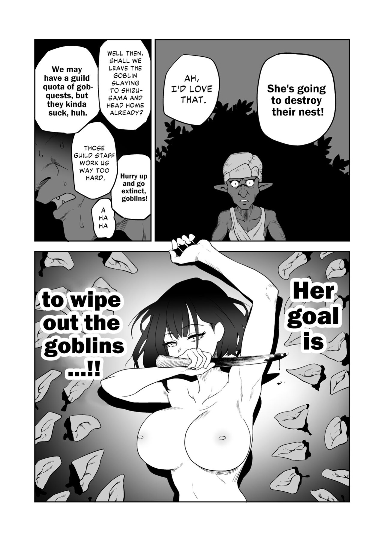 [Yamabatake (Yamabatake)] Zako-kan Nerai no Do-M Onna Kishi ga Hontou ni Goblin Dorei ni Sareru Hanashi Zenpen | The Story of How a Masochistic Female Knight Looking to Get Gangbanged by Weaklings Became a Goblin Slave for Real; Part 1