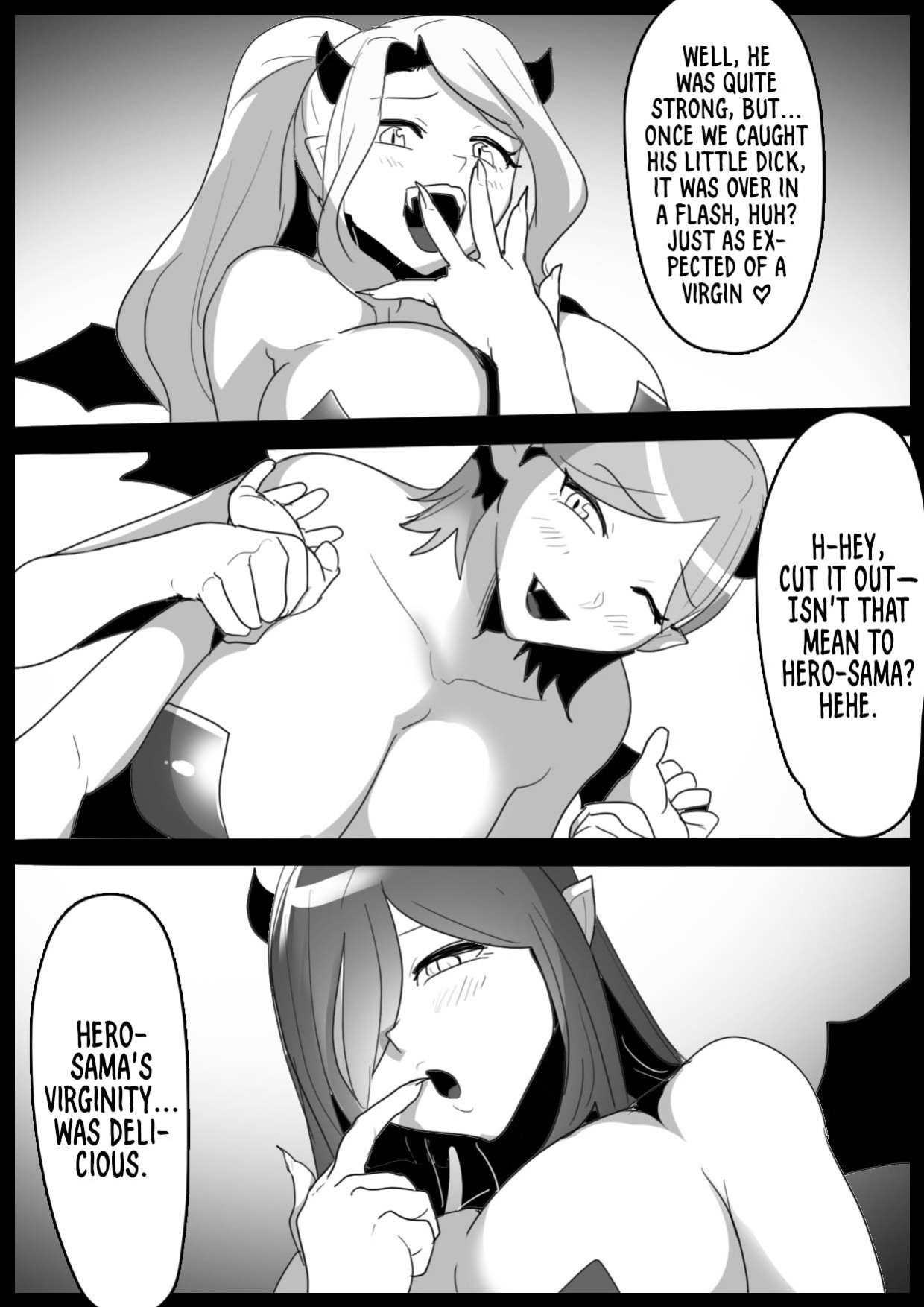 A story about a cheat-class hero being level-drained by low-class succubi and publicly executed.