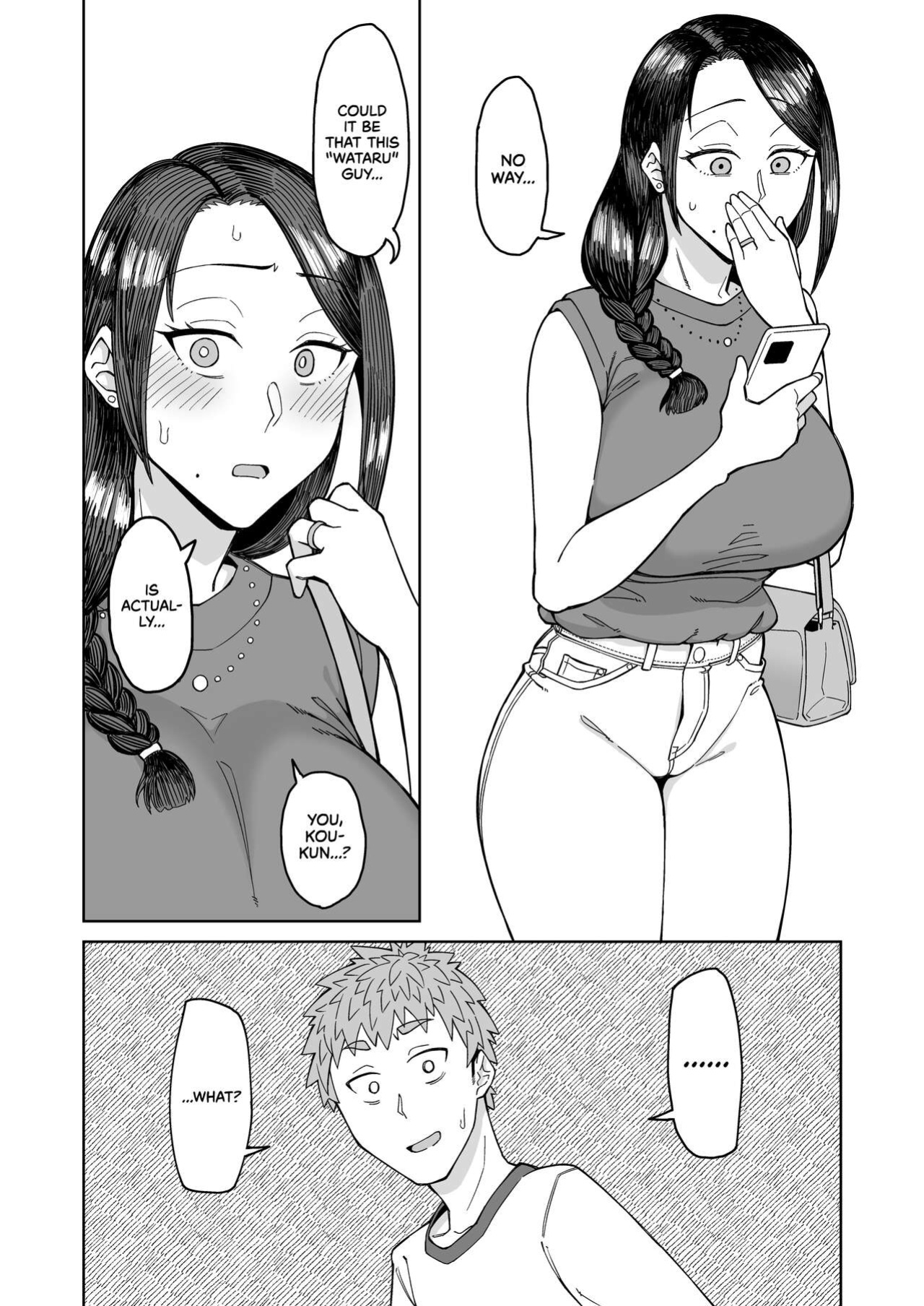 [Misaki (Akutenkou)] Hatsukoi no Hito wa, Tomodachi no Mama. | My First Love Is My Friend's Mom. [RedLantern]