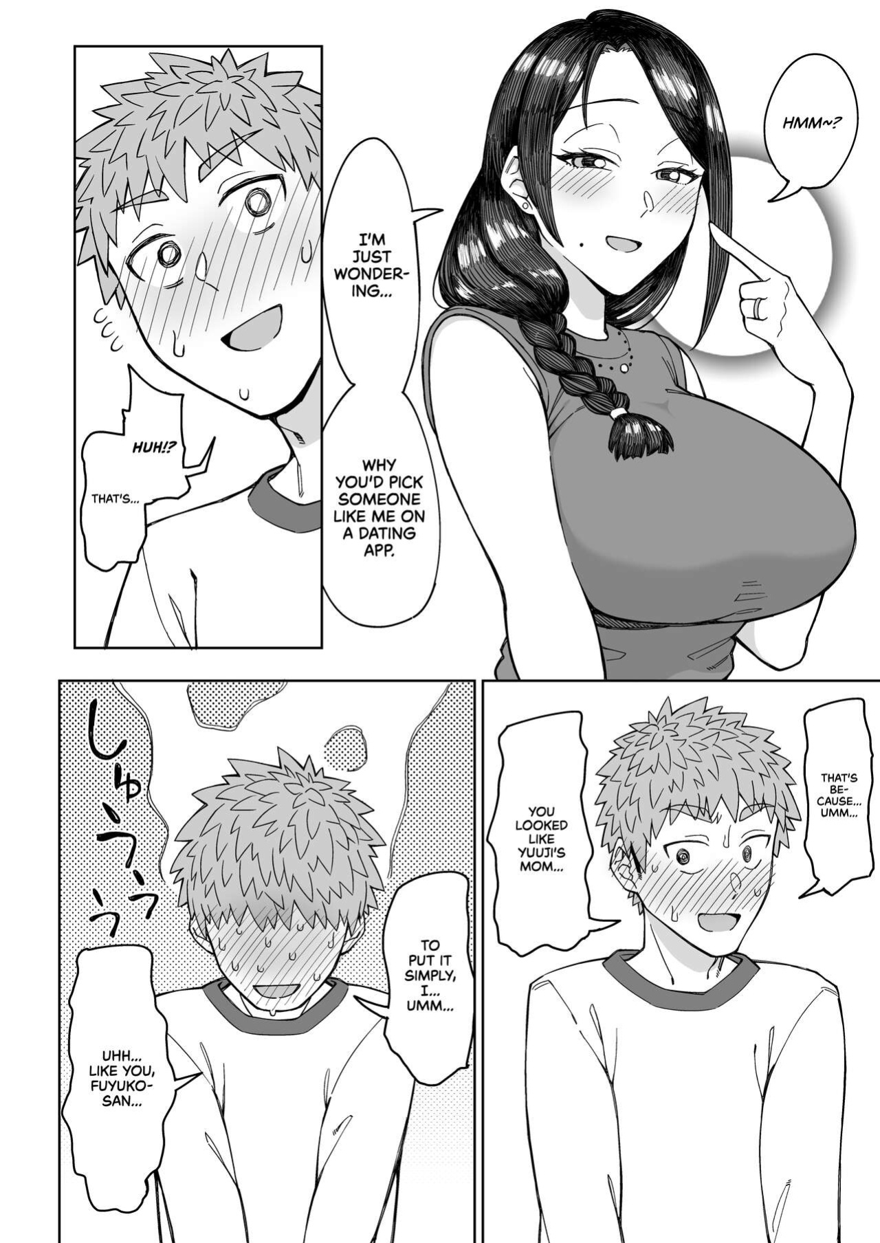 [Misaki (Akutenkou)] Hatsukoi no Hito wa, Tomodachi no Mama. | My First Love Is My Friend's Mom. [RedLantern]
