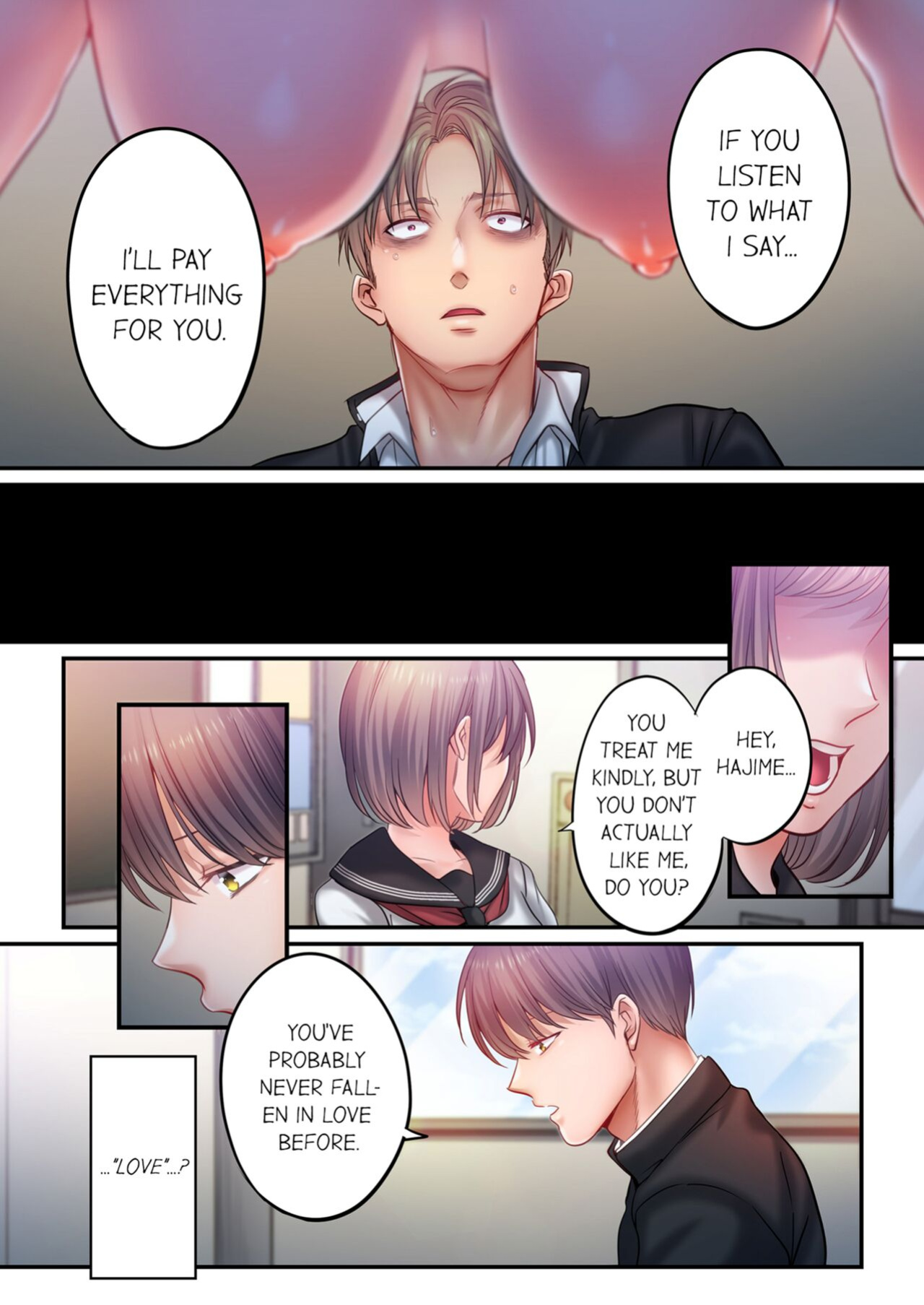 [FFC] I Can't Resist His Massage! Cheating in Front of My Husband's Eyes Vol. 15
