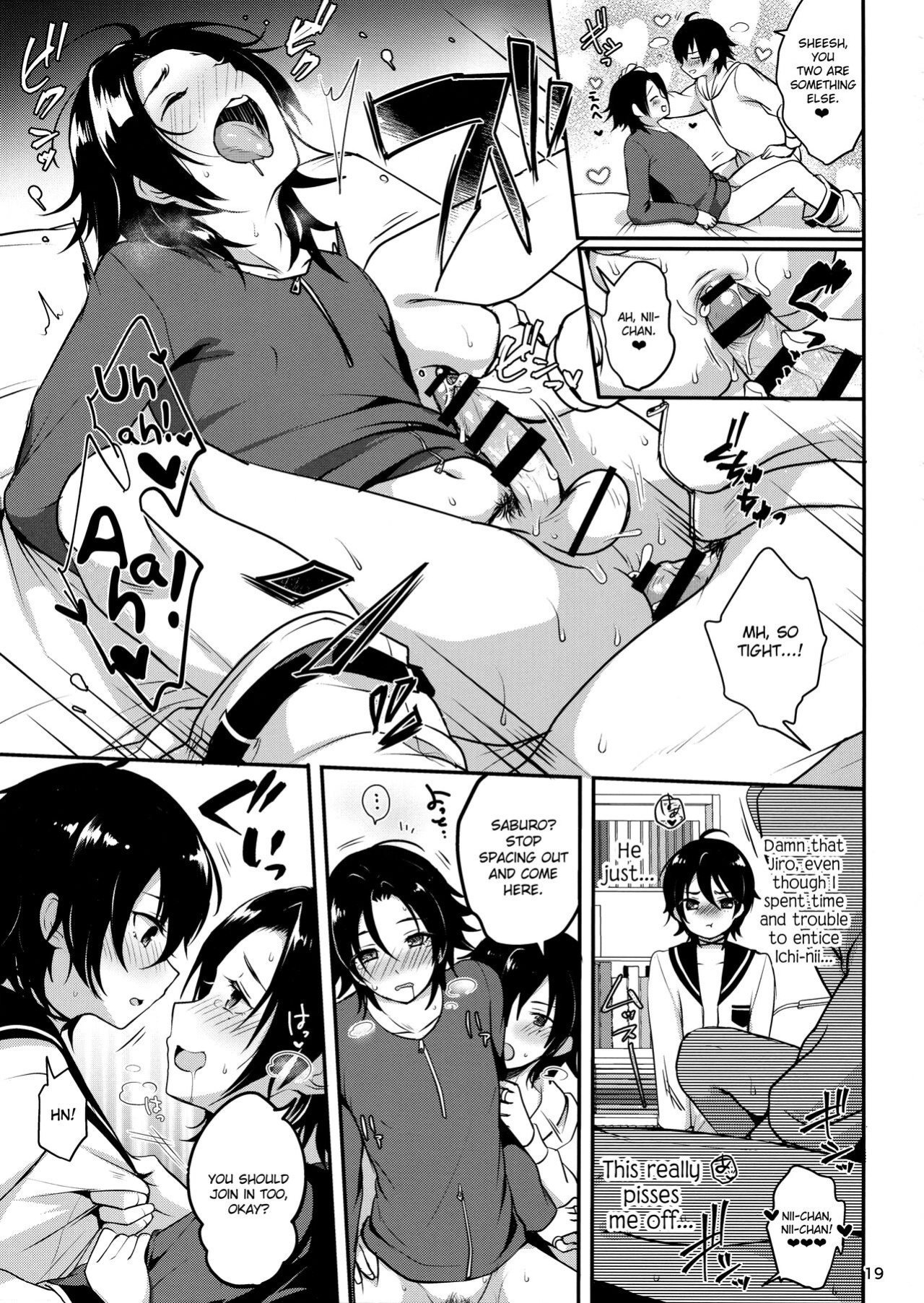 (C95) [Kakukonoka (Menoko)] Onii-chan to Issho (Hypnosis Mic) {Chin²}